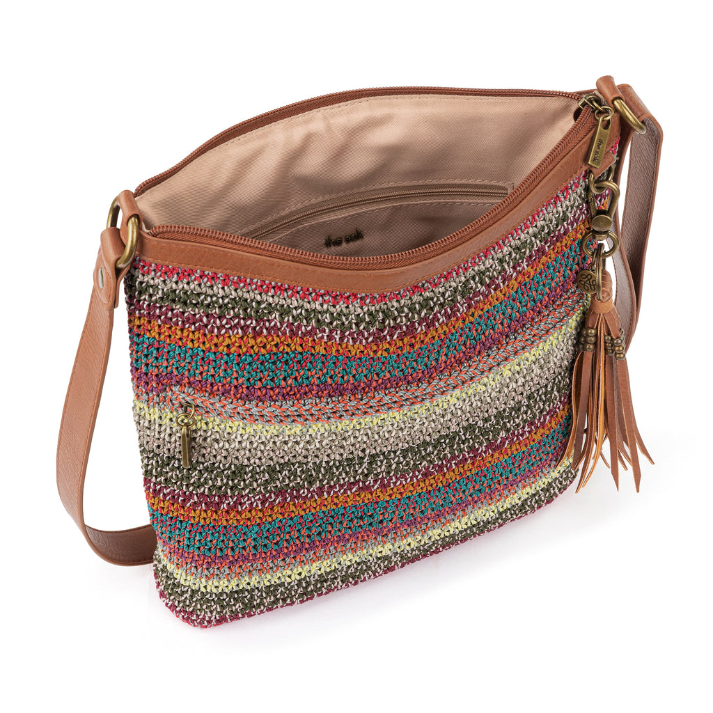 The Sak Lucia Crossbody - Hand Crochet - Sunset Stripe