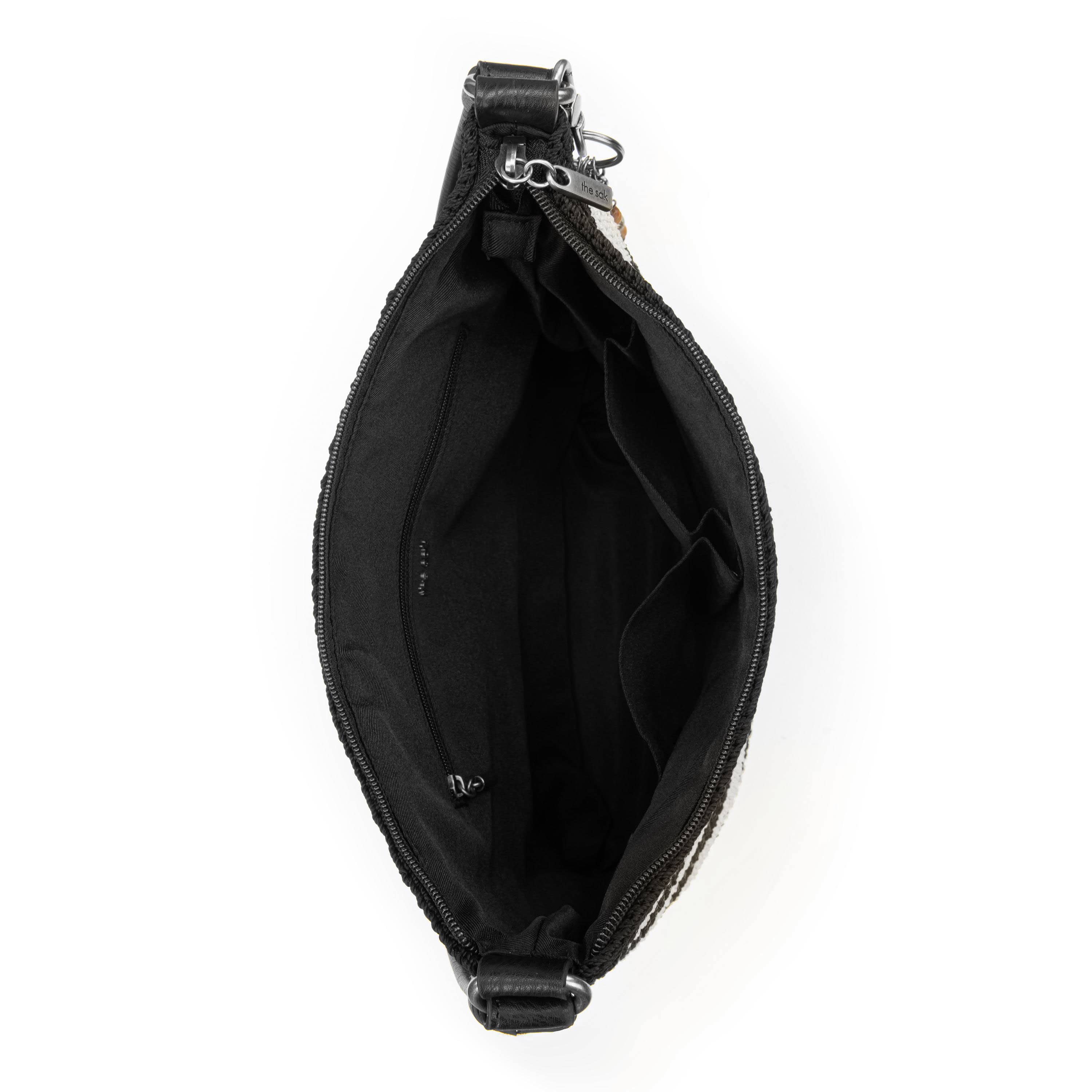 The Sak Sequoia Hobo - Hand Crochet - Black Stripe