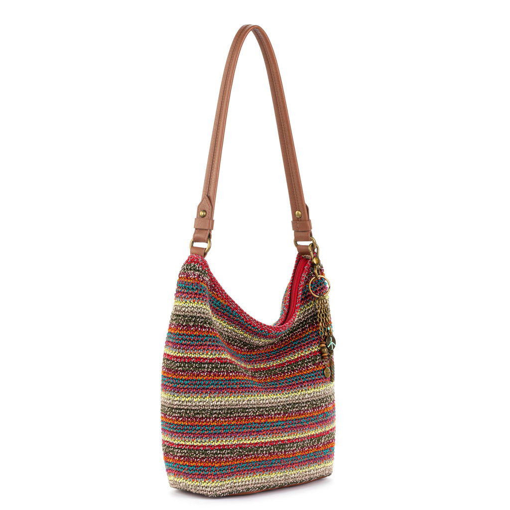 The Sak Sequoia Hobo - Hand Crochet - Sunset Stripe