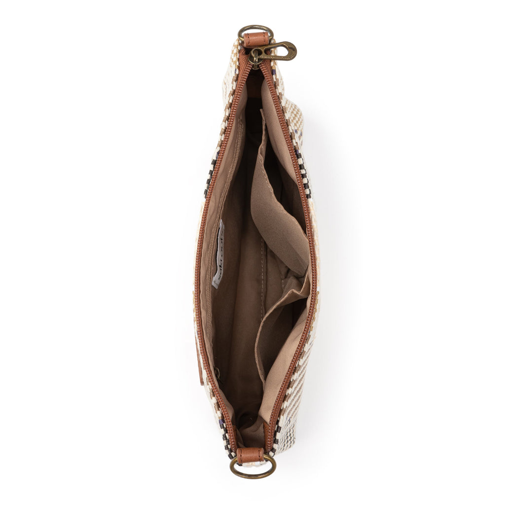 Sakroots Lumi Crossbody - Straw - Tobacco Batik World Woven