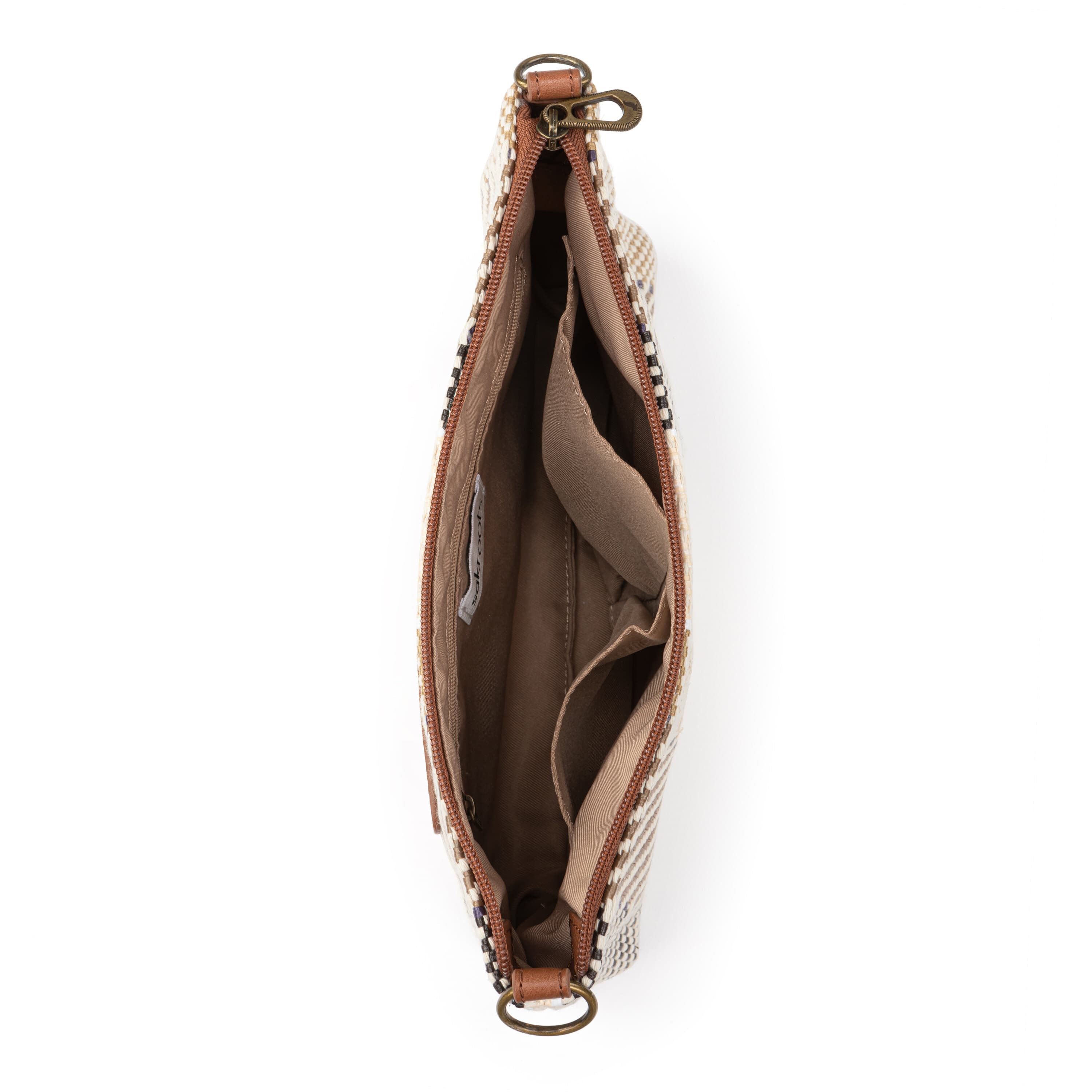Sakroots Lumi Crossbody - Straw - Tobacco Batik World Woven