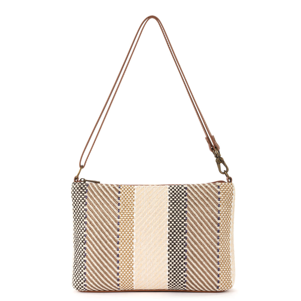 Sakroots Lumi Crossbody - Straw - Tobacco Batik World Woven