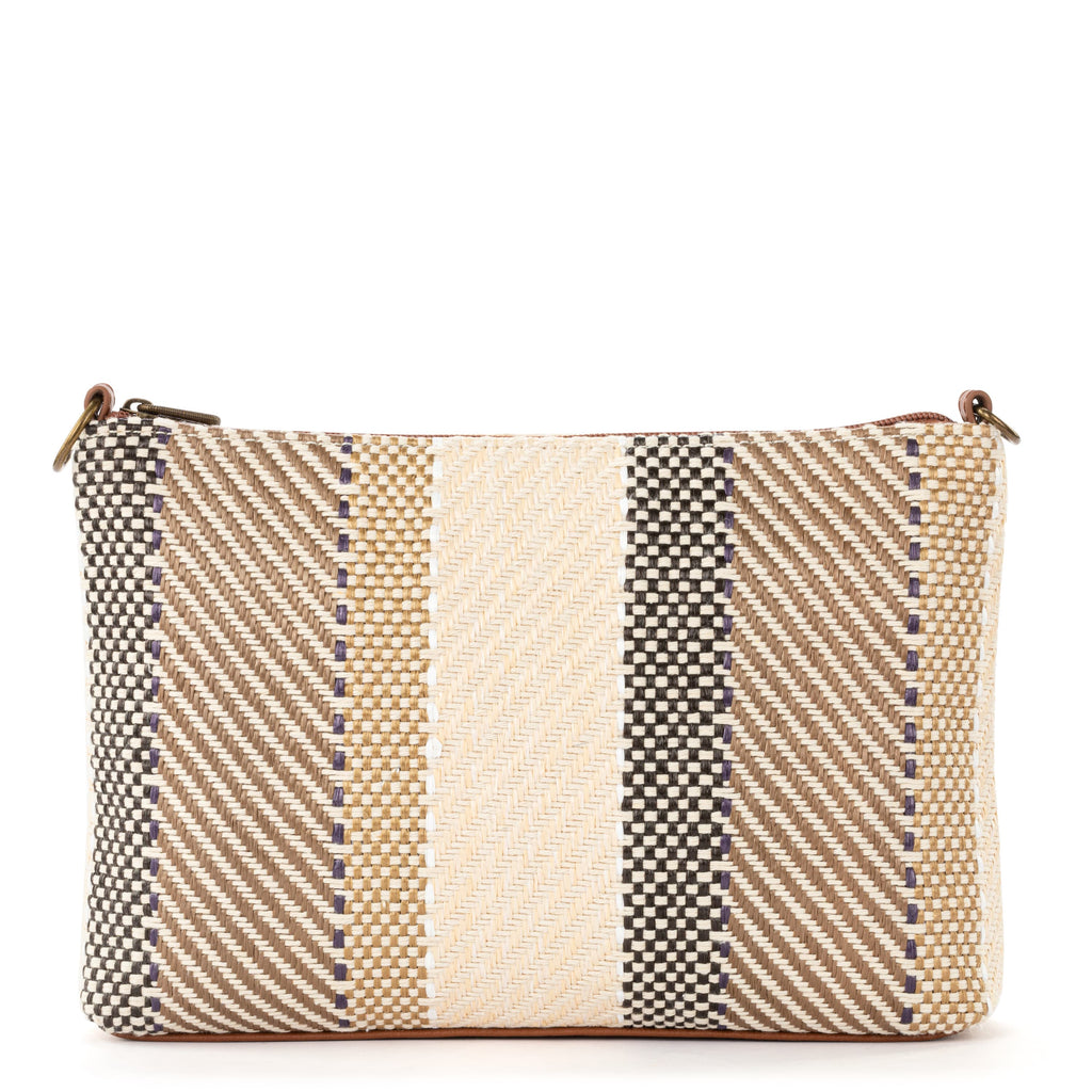 Sakroots Lumi Crossbody - Straw - Tobacco Batik World Woven