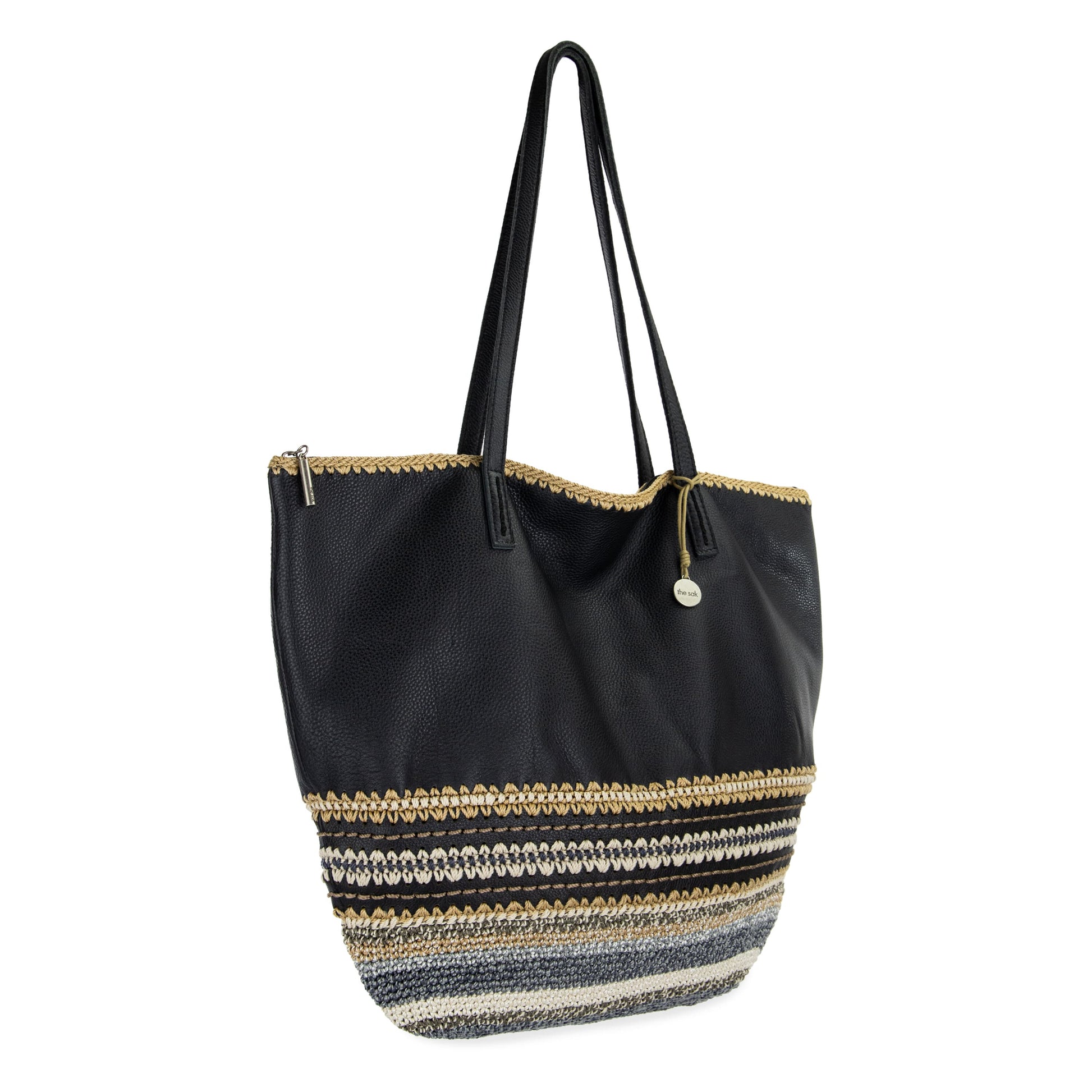 The Sak Faye Large Tote Leather - |Black Seminyak|