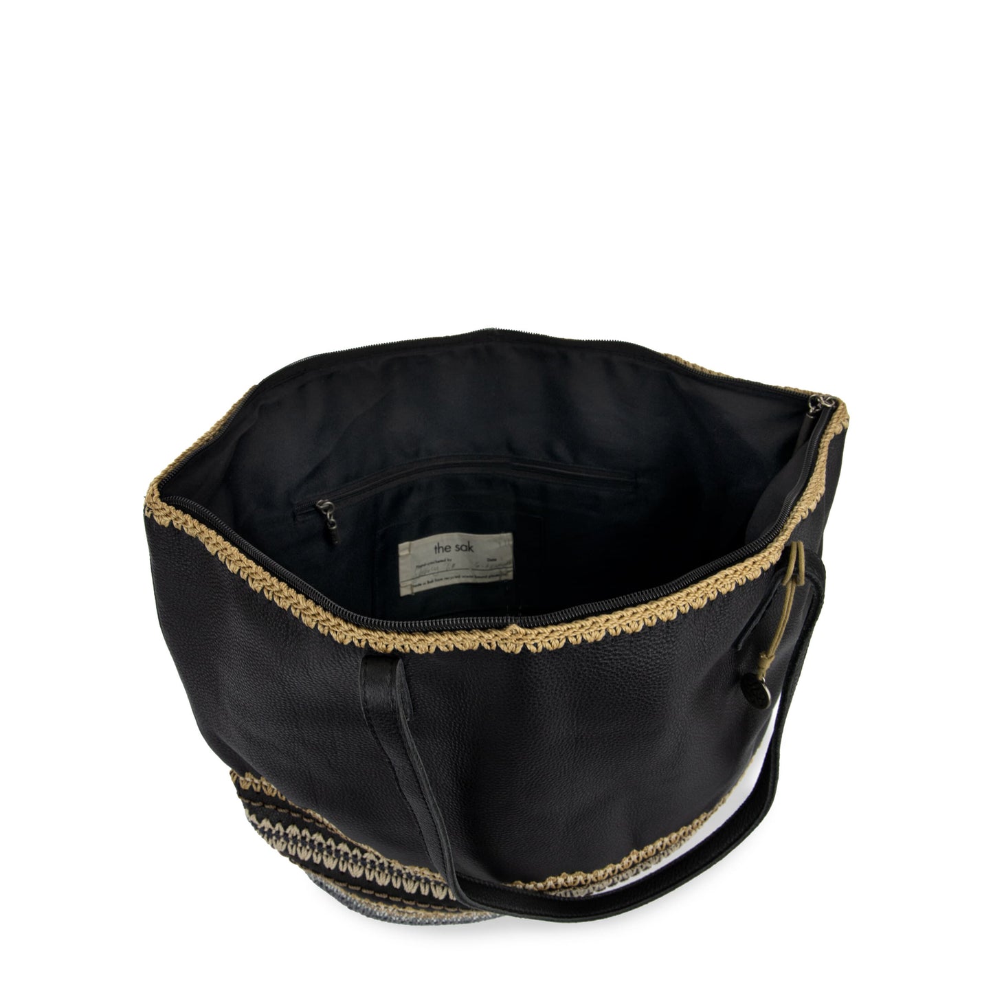 The Sak Faye Large Tote Leather - |Black Seminyak|