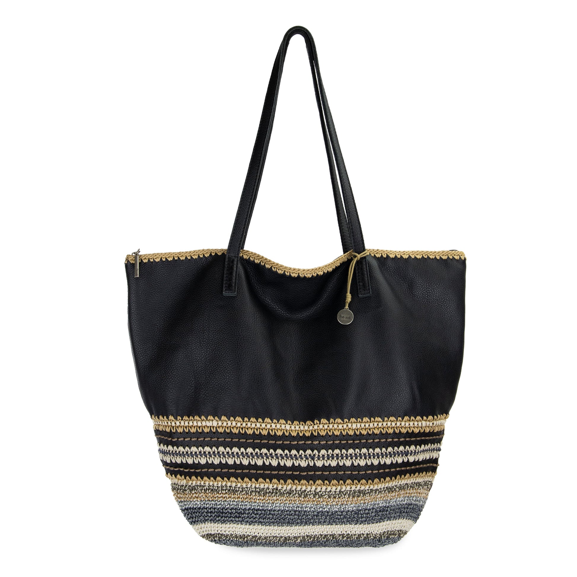 The Sak Faye Large Tote Leather - |Black Seminyak|