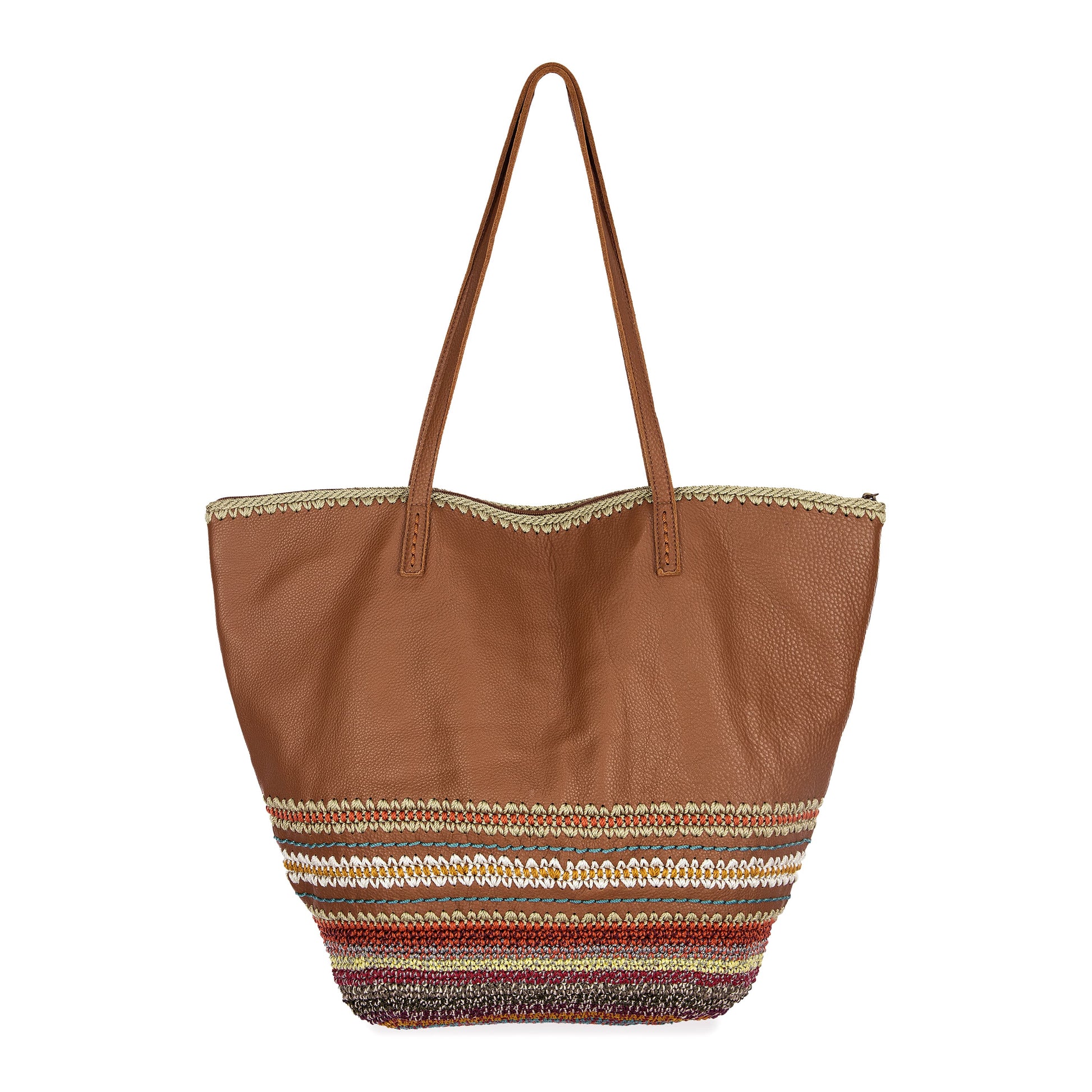 The Sak Faye Large Tote Leather - |Tobacco Seminyak|