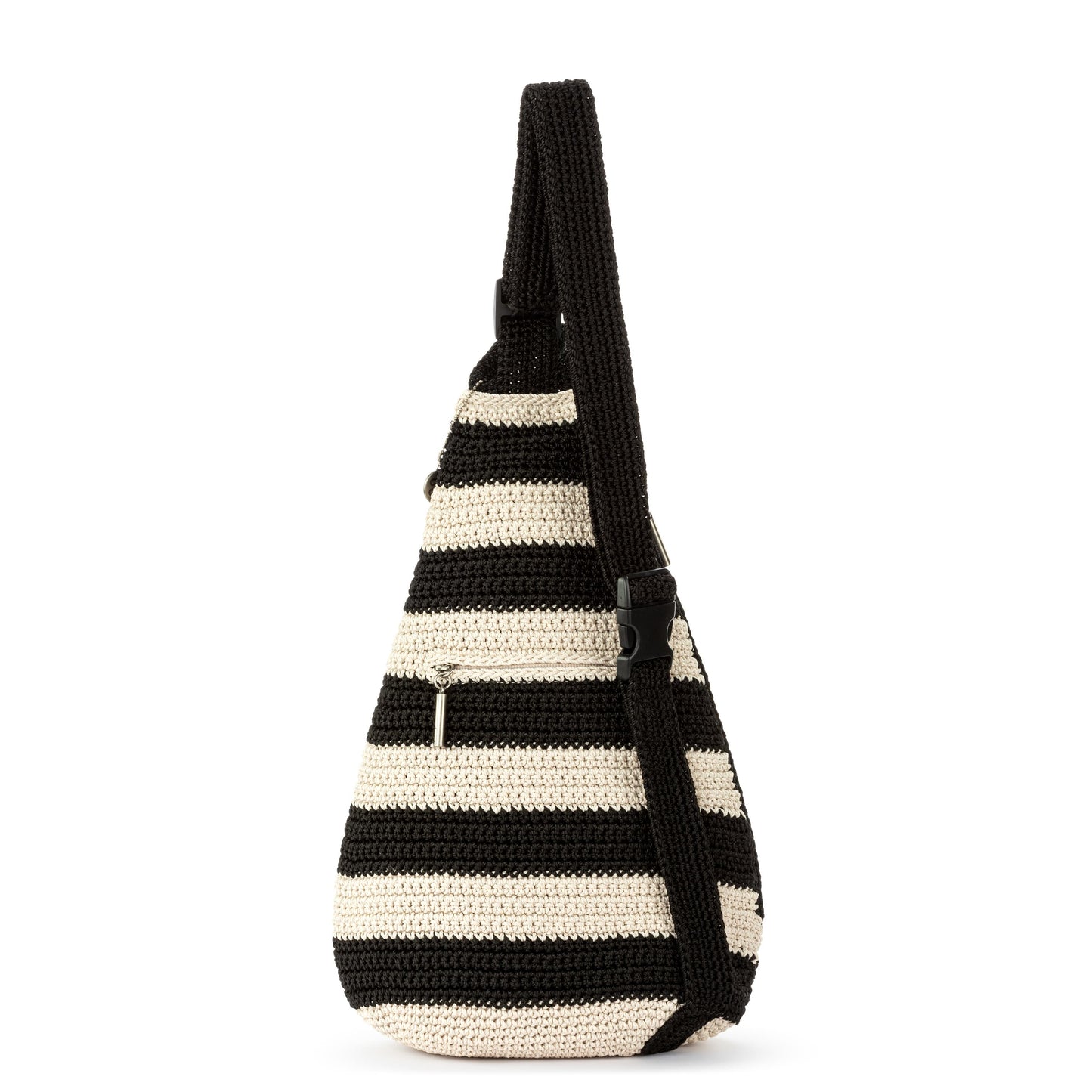 The Sak Geo Sling Backpack Crochet - |Black Stripe|