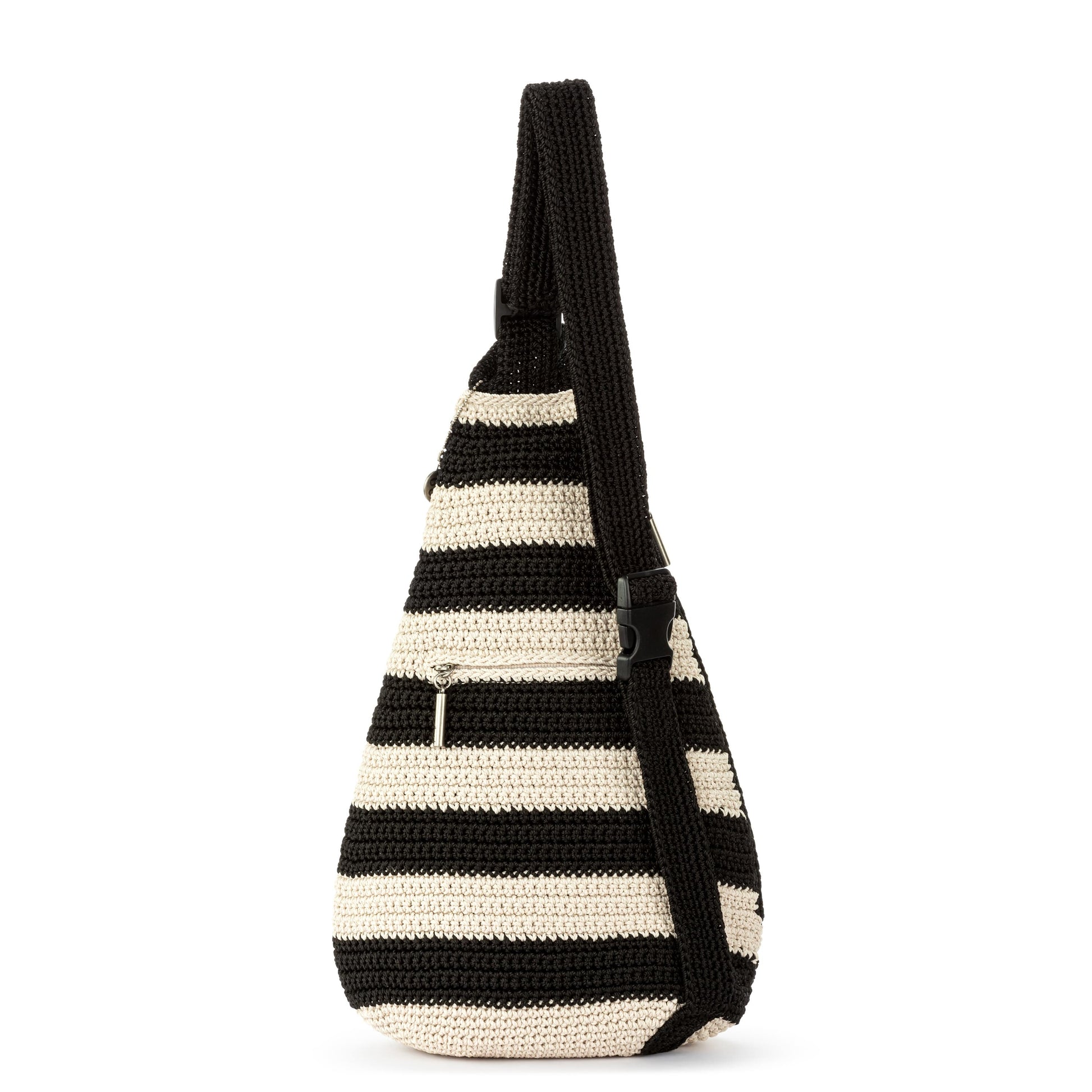 The Sak Geo Sling Backpack Crochet - |Black Stripe|