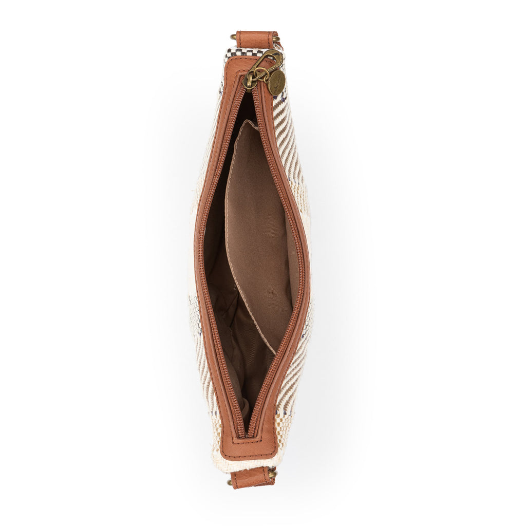 Sakroots Tess Sling - Straw - Tobacco Batik World Woven