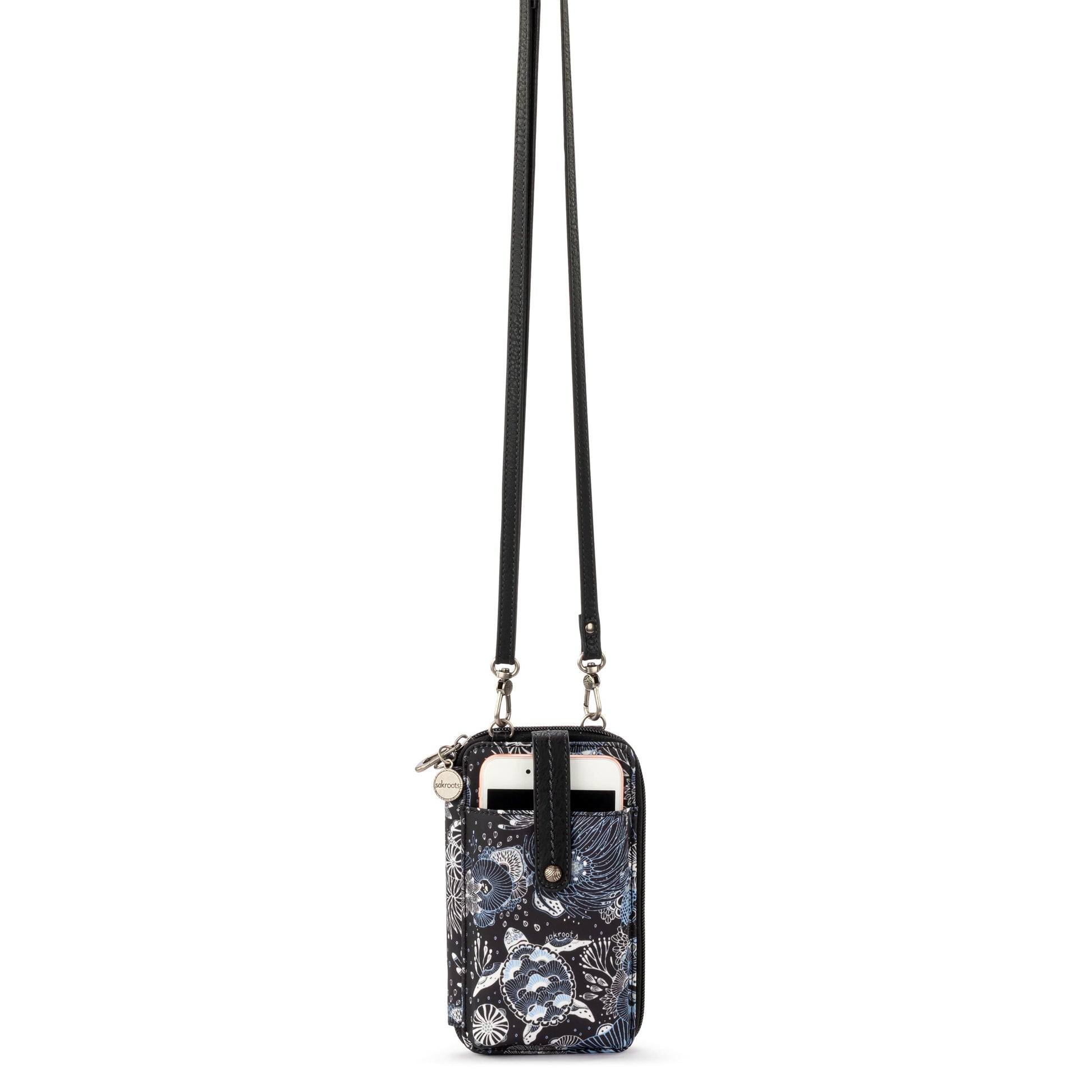 Sakroots Salinas Smartphone Crossbody EcoTwill - |Midnight Seascape|