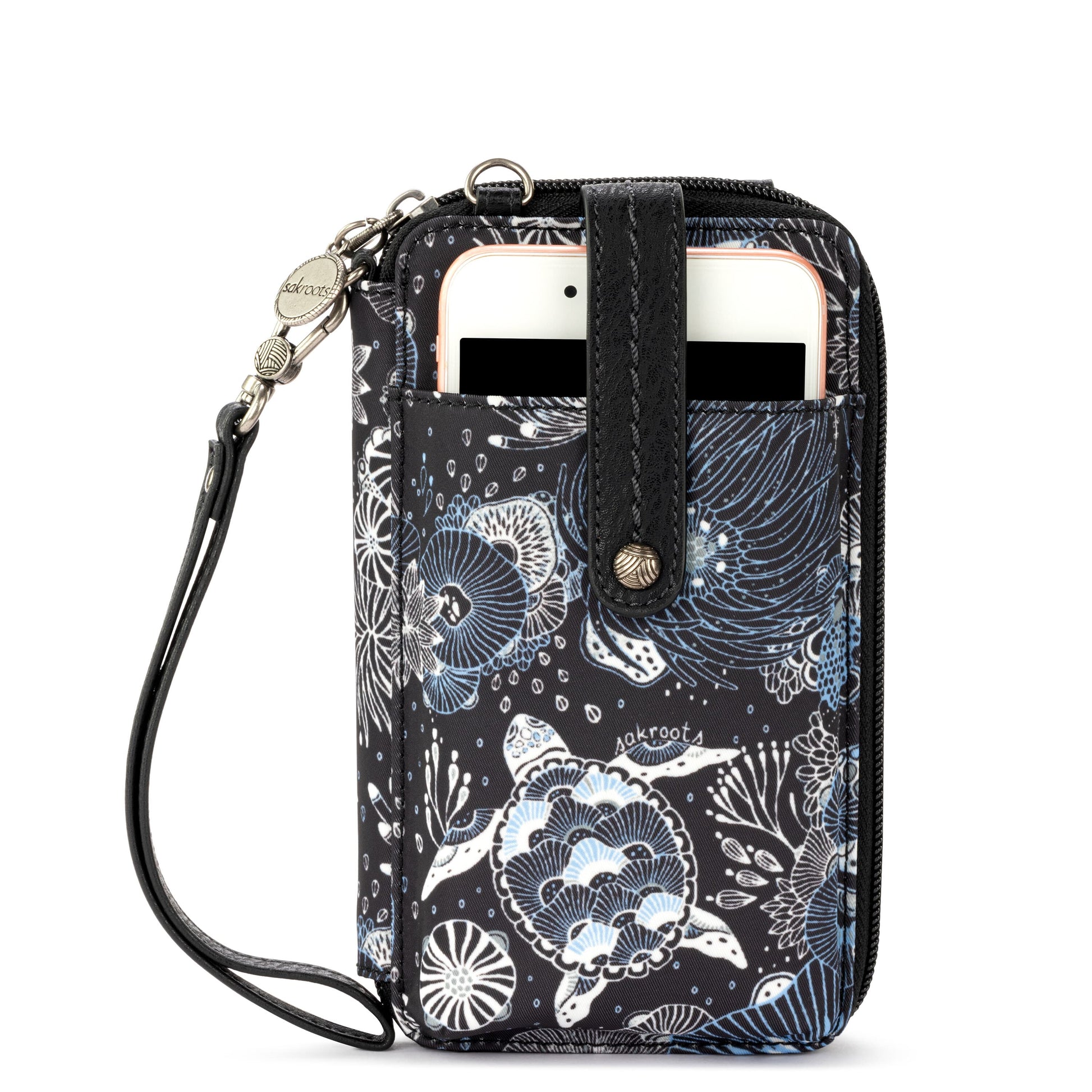 Sakroots Salinas Smartphone Crossbody EcoTwill - |Midnight Seascape|