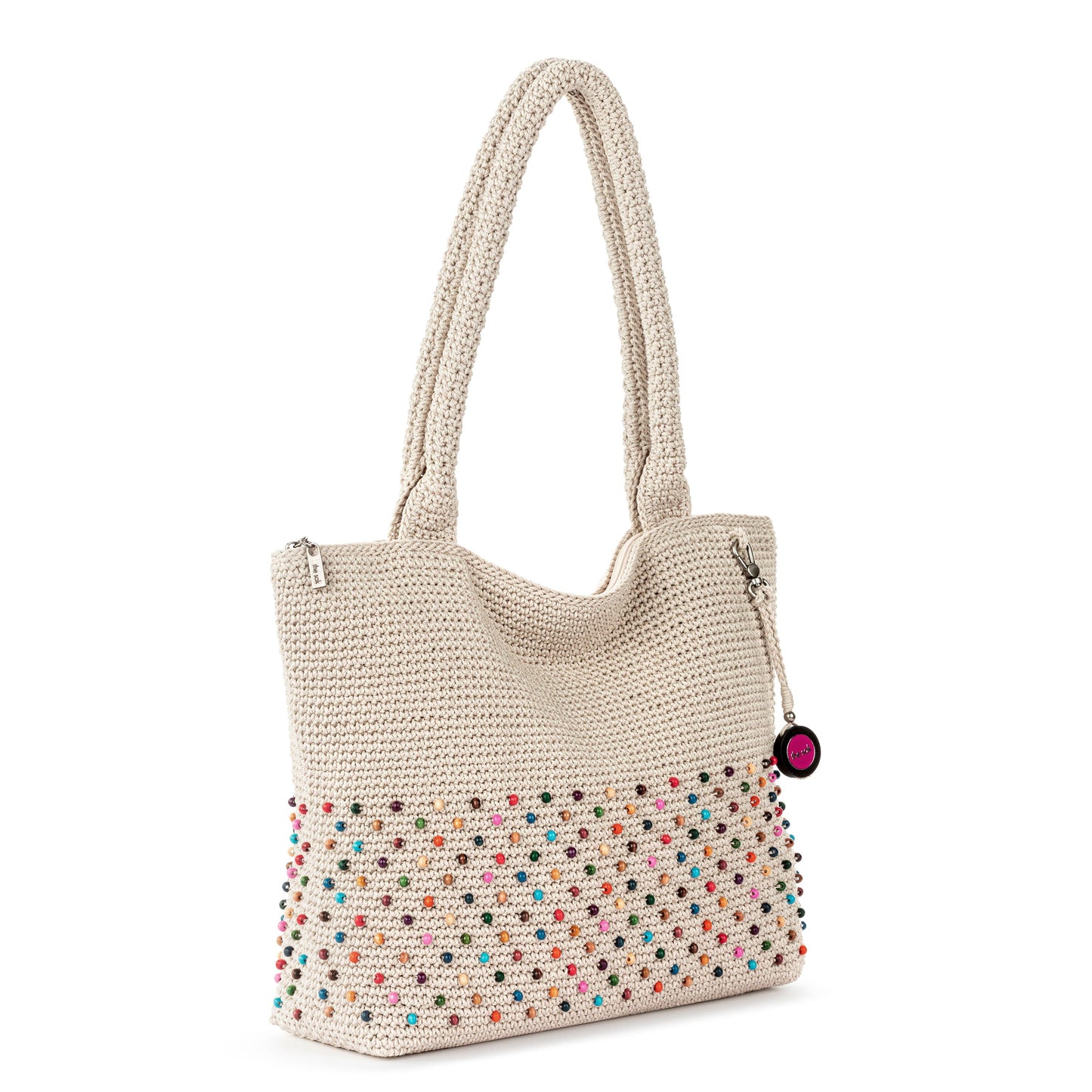 The Sak Crafted Classics Carryall Crochet - |Ecru Multi Beads|
