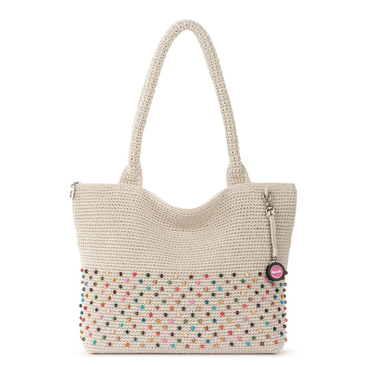 The Sak Crafted Classics Carryall Crochet - |Ecru Multi Beads|