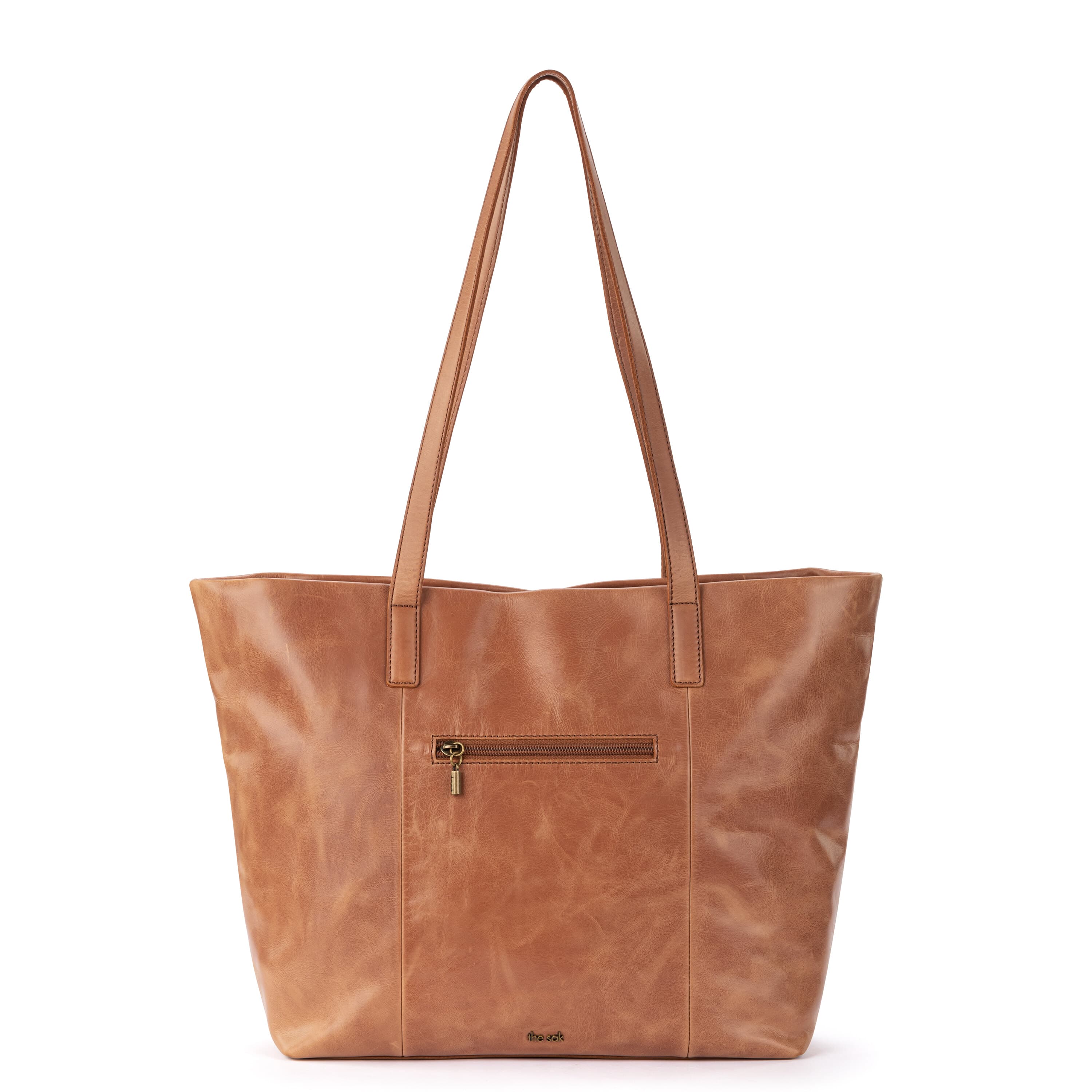 The Sak Metro Tote - Leather - Tobacco Floral Embossed