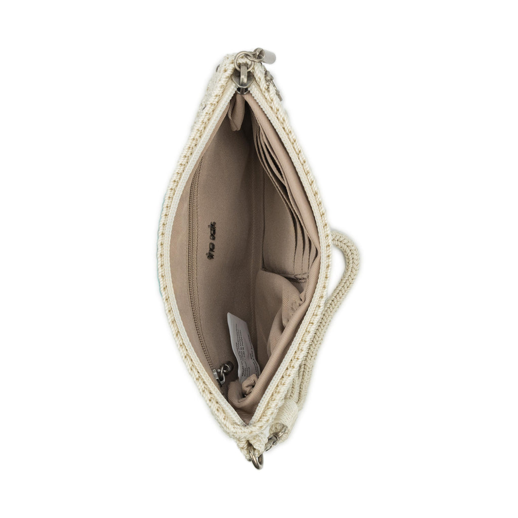 The Sak Vita Wristlet - Hand Crochet - Natural Medallion