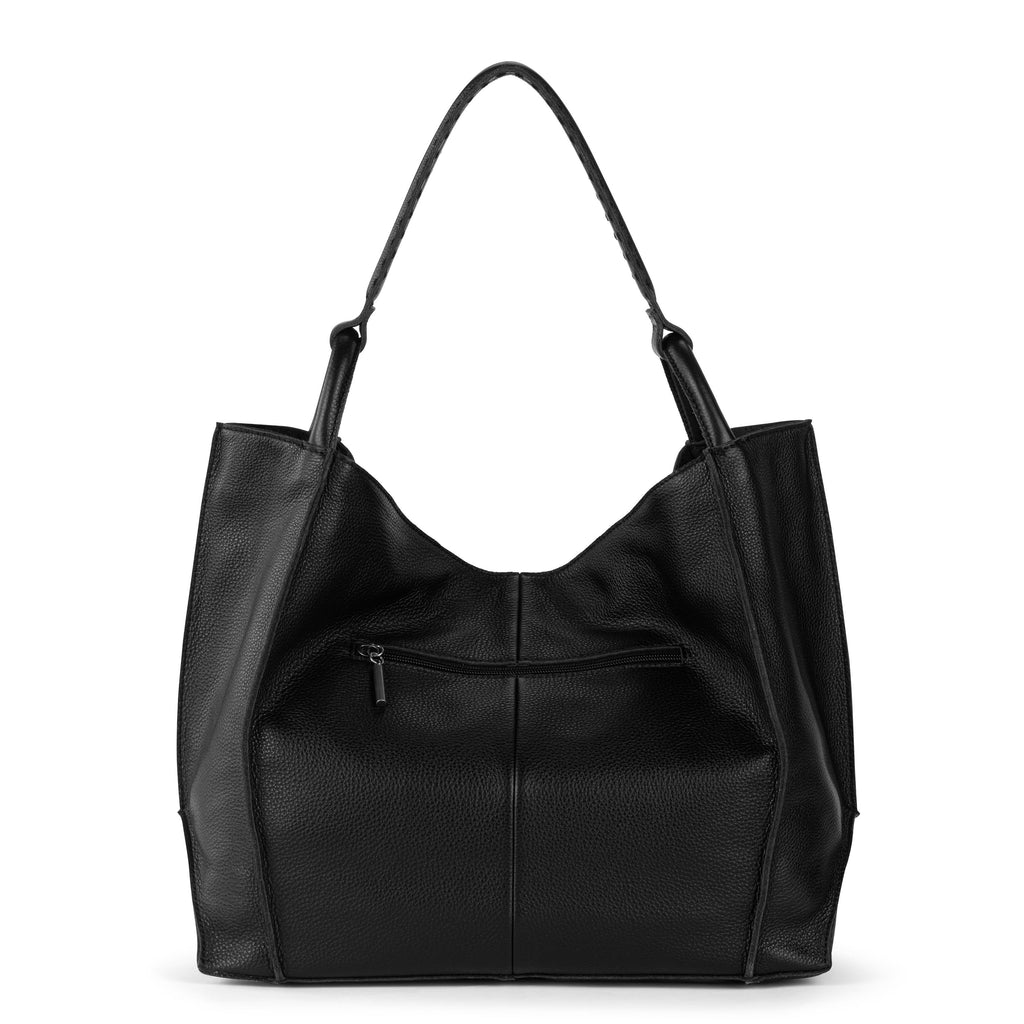 The Sak Los Feliz Large Tote - Leather - Black Pebble