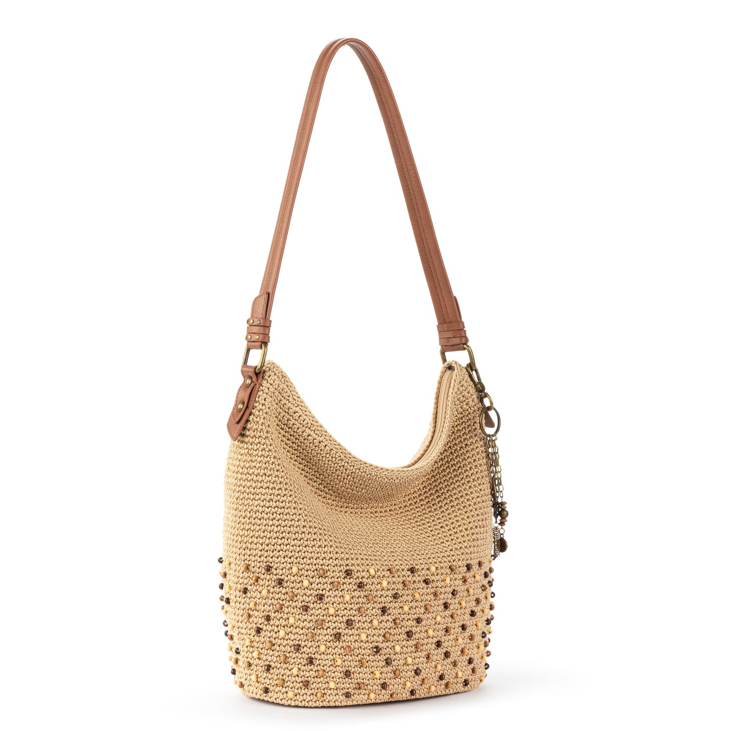 The Sak Sequoia Hobo Crochet - |Bamboo Neutral Beads|