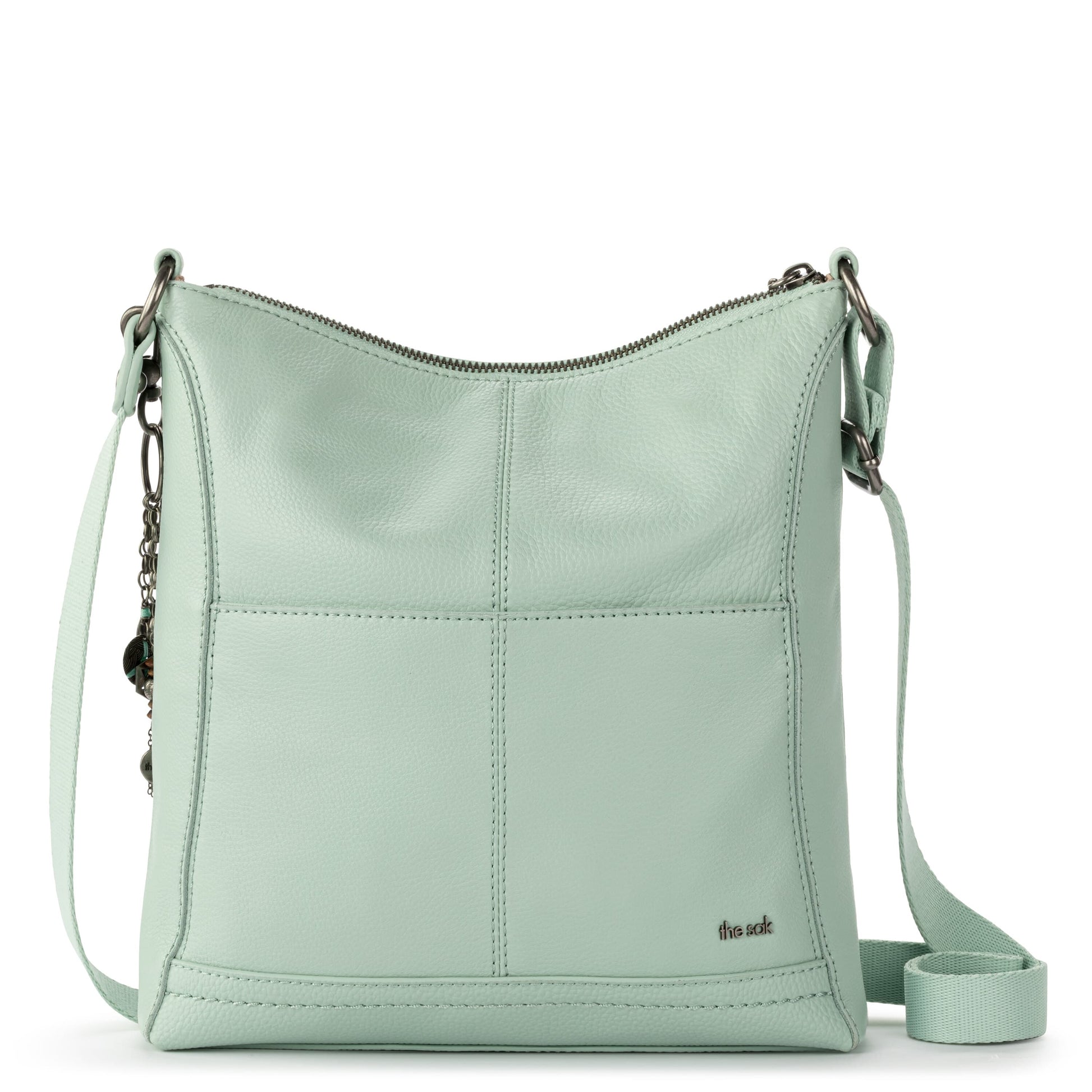 The Sak Lucia Crossbody Leather - |Aqua Stitch|