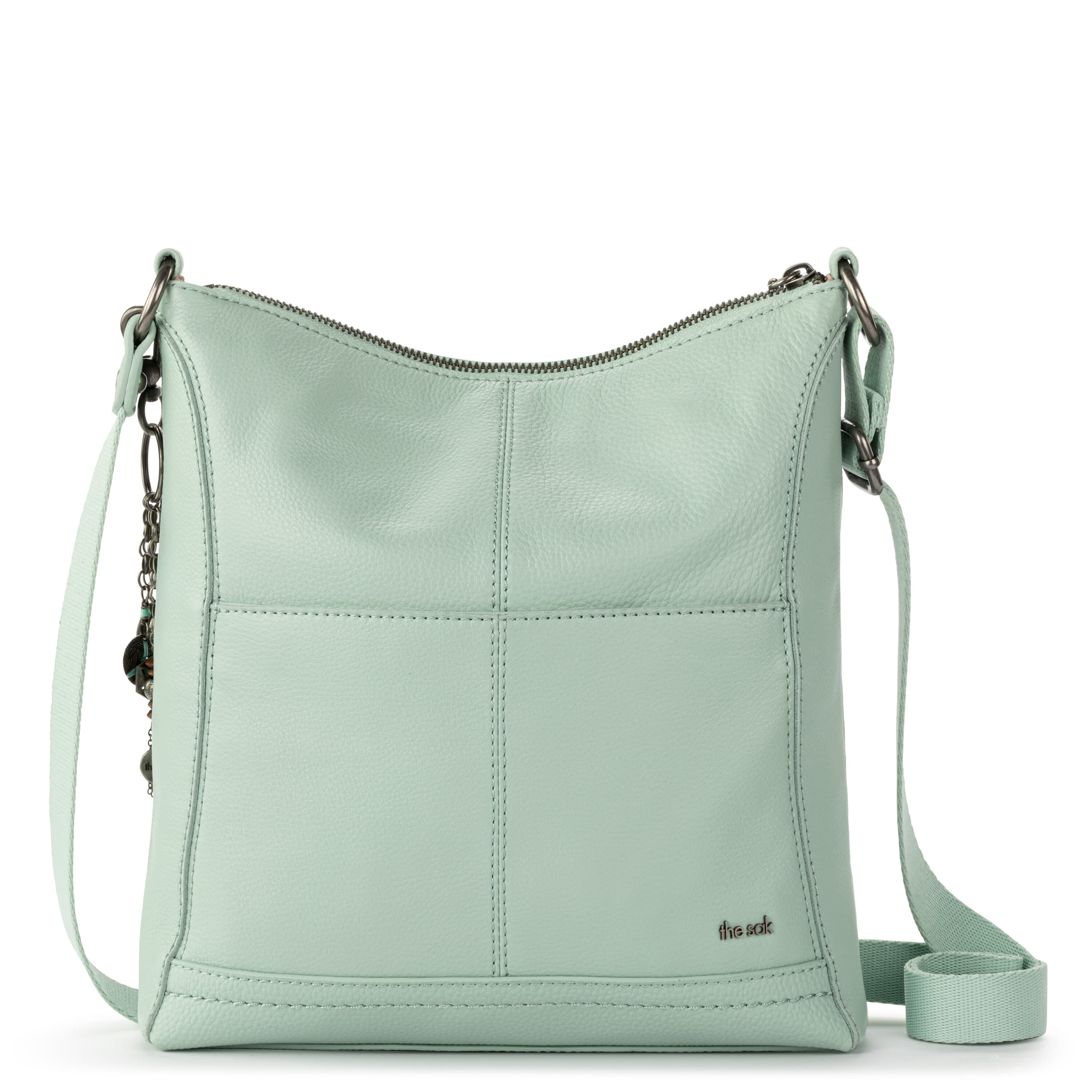 The Sak Lucia Crossbody - Leather - Aqua Stitch
