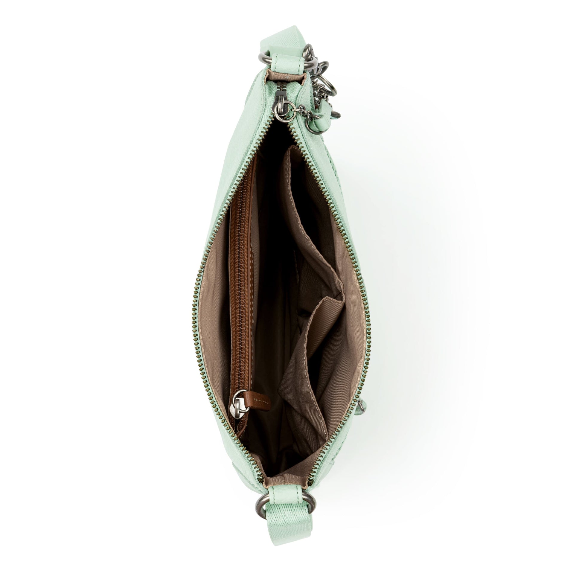 The Sak Lucia Crossbody Leather - |Aqua Stitch|
