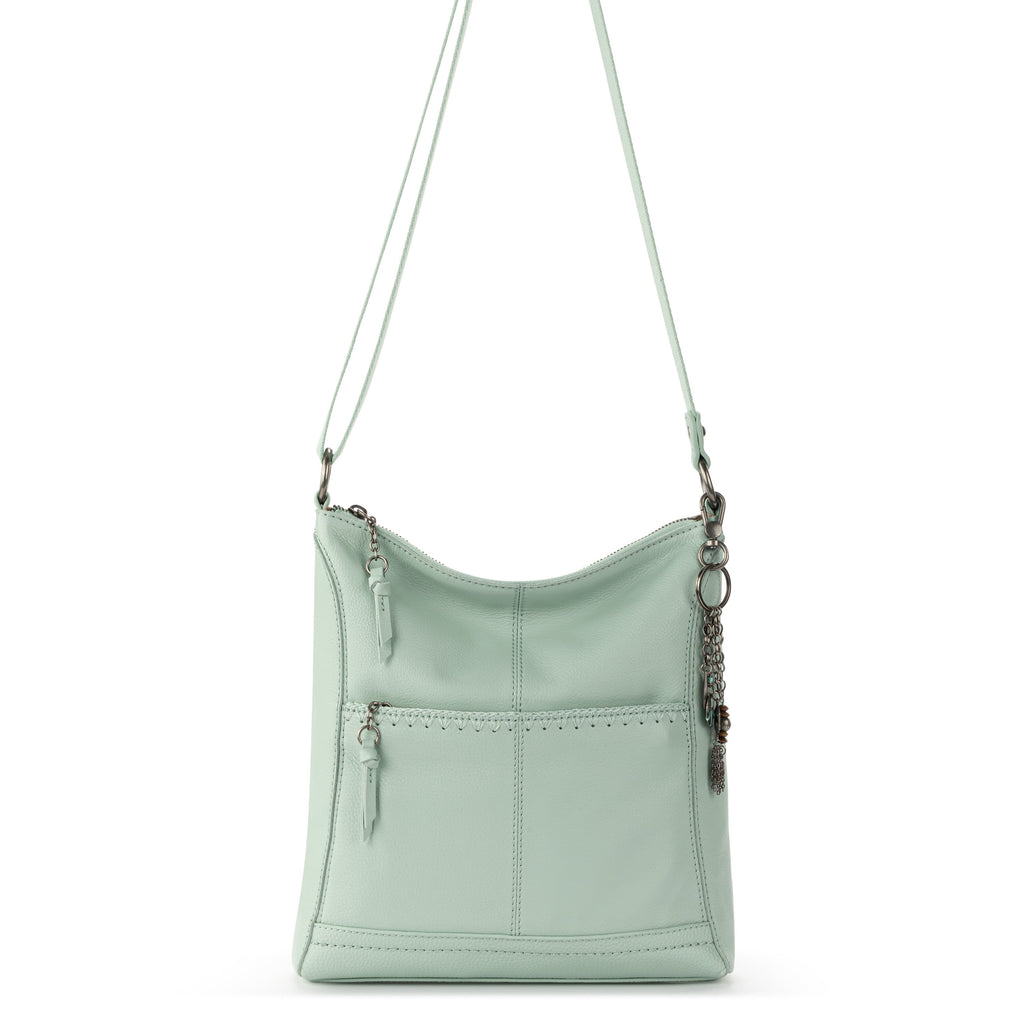 The Sak Lucia Crossbody - Leather - Aqua Stitch