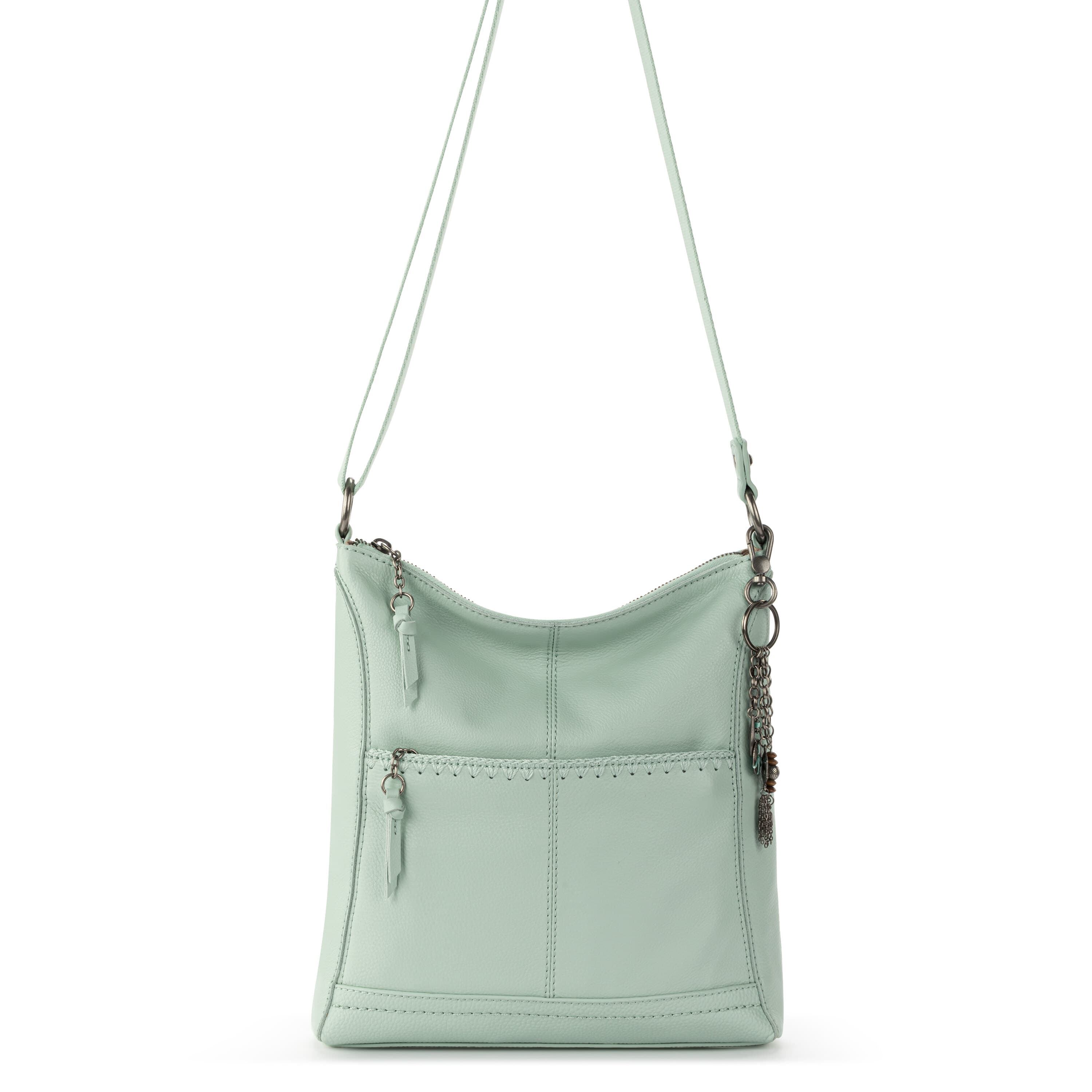 The Sak Lucia Crossbody - Leather - Aqua Stitch