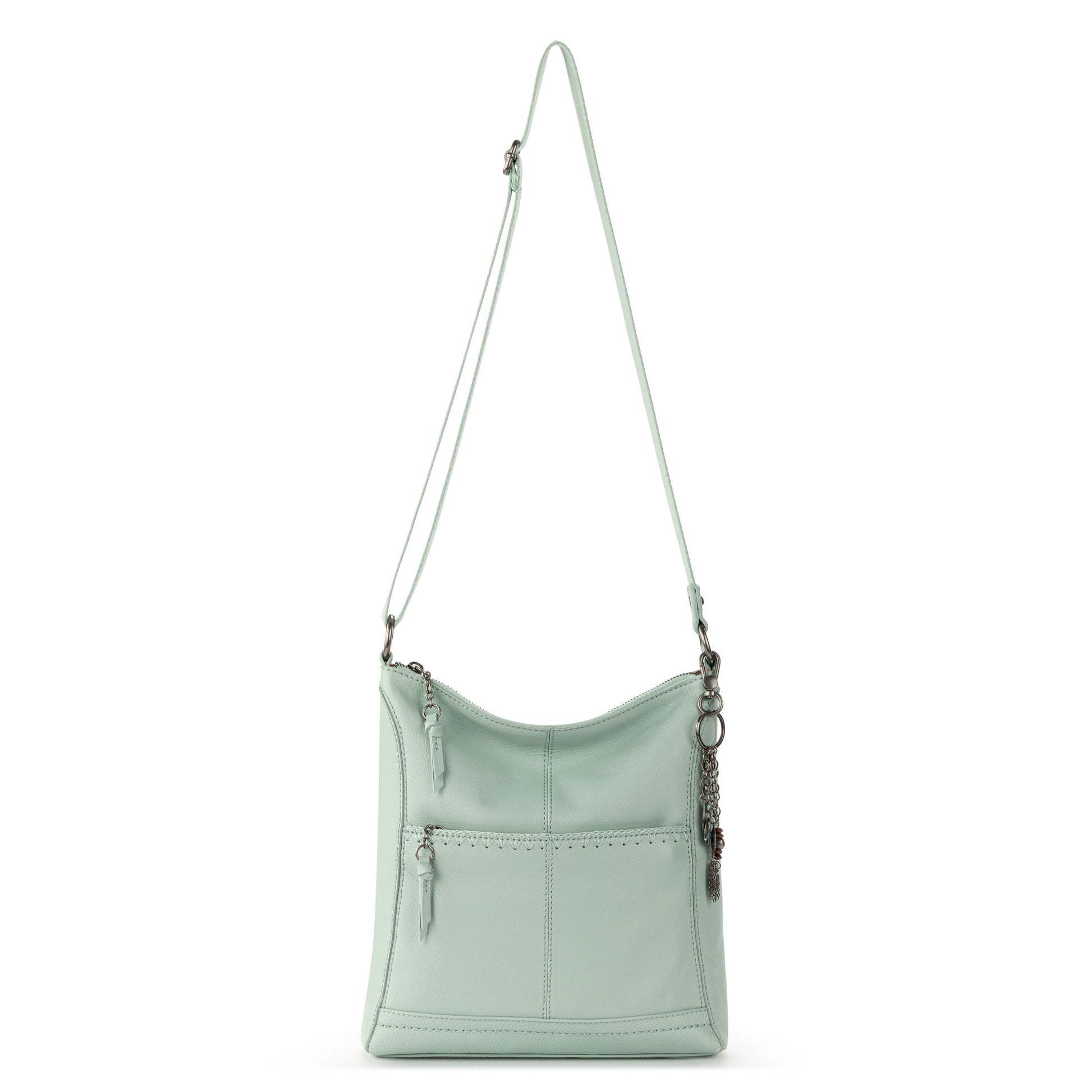 The Sak Lucia Crossbody Leather - |Aqua Stitch|