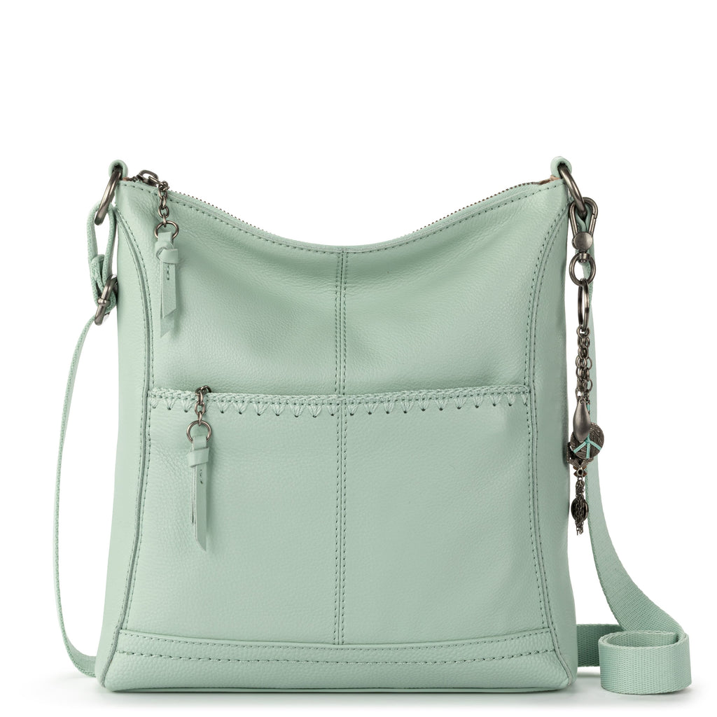 The Sak Lucia Crossbody - Leather - Aqua Stitch