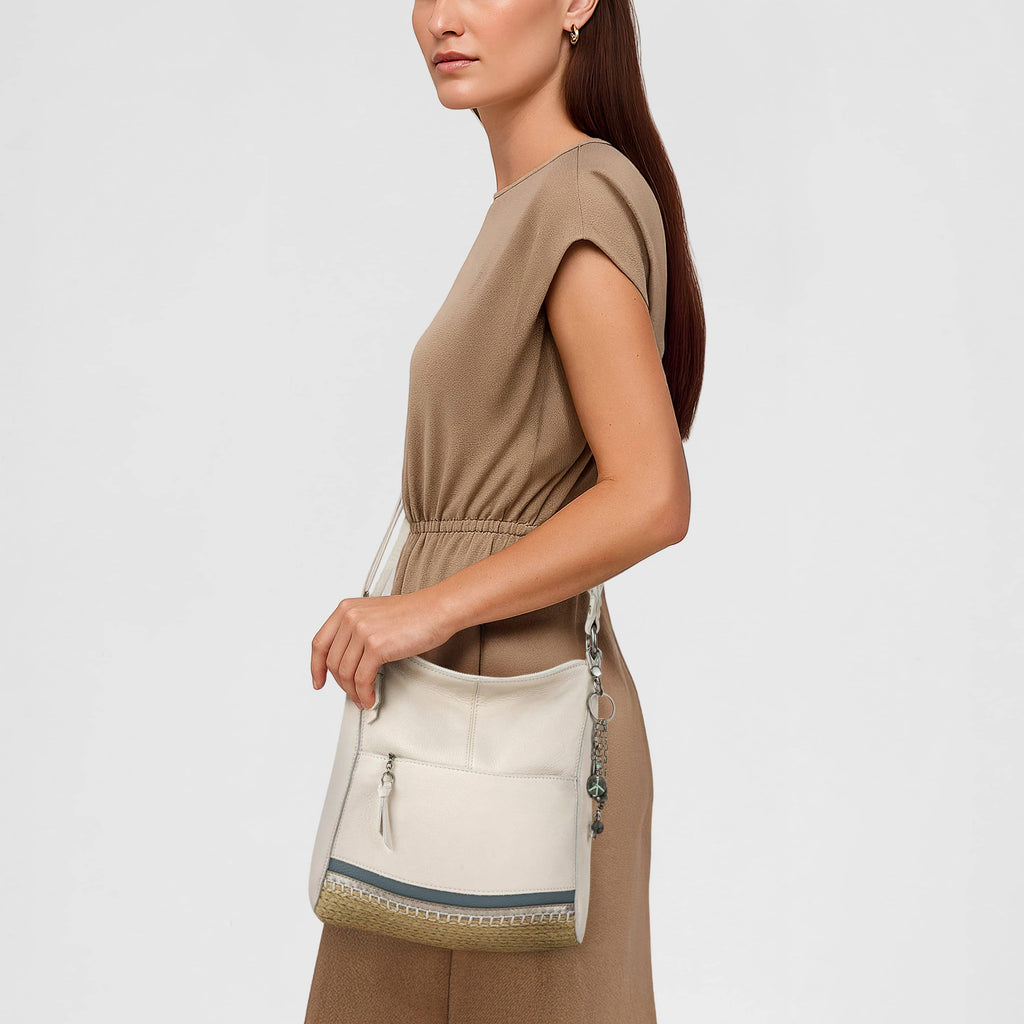 The Sak Lucia Crossbody - Leather - Coastal Block Espadrille