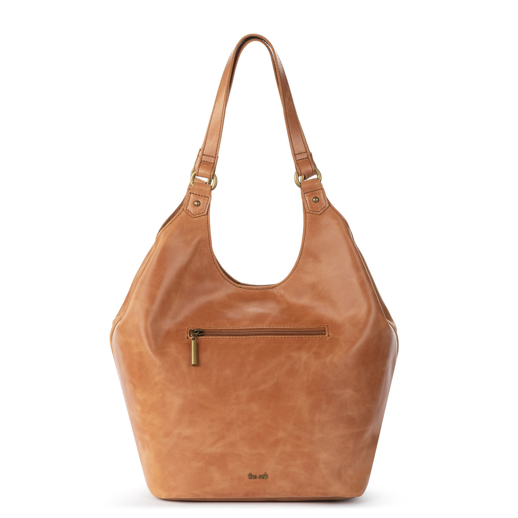 The Sak Roma Shopper - Leather - Tobacco Floral Embossed