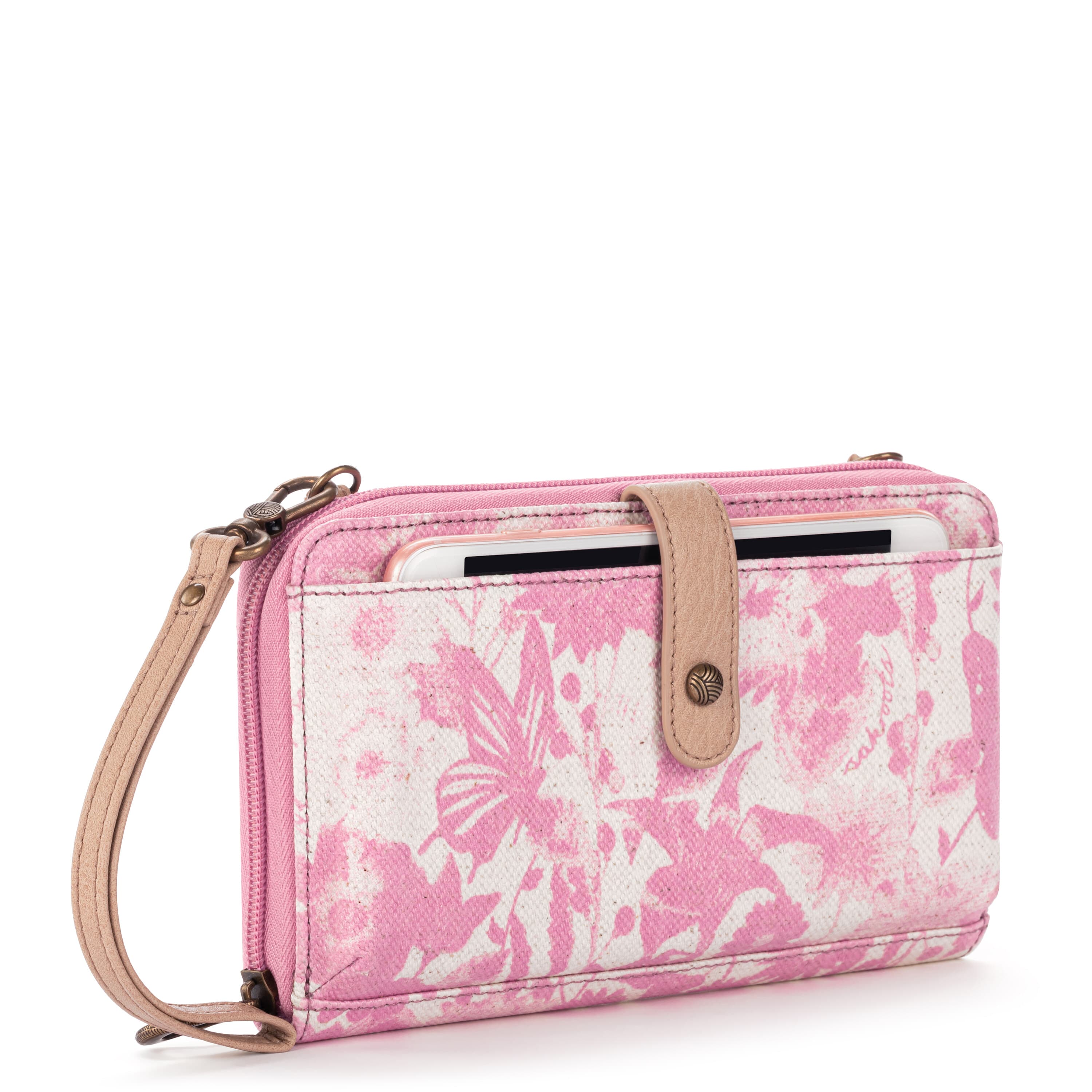 Sakroots Smartphone Wallet - Canvas - Rose In Bloom