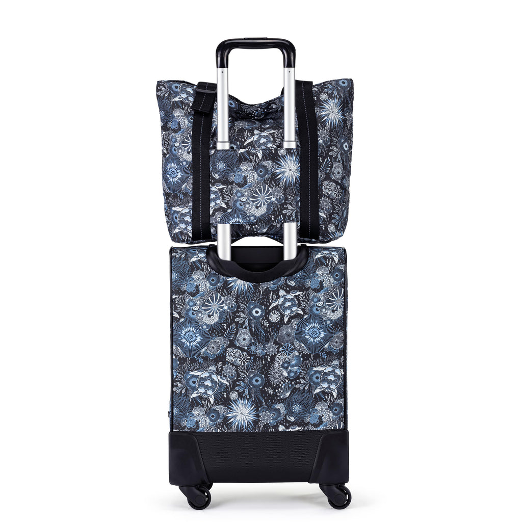 Sakroots On The Go 21" Spinner Luggage Bundle - EcoTwill - Midnight Seascape