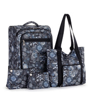 On The Go 21" Spinner Luggage Bundle - EcoTwill - Midnight Seascape