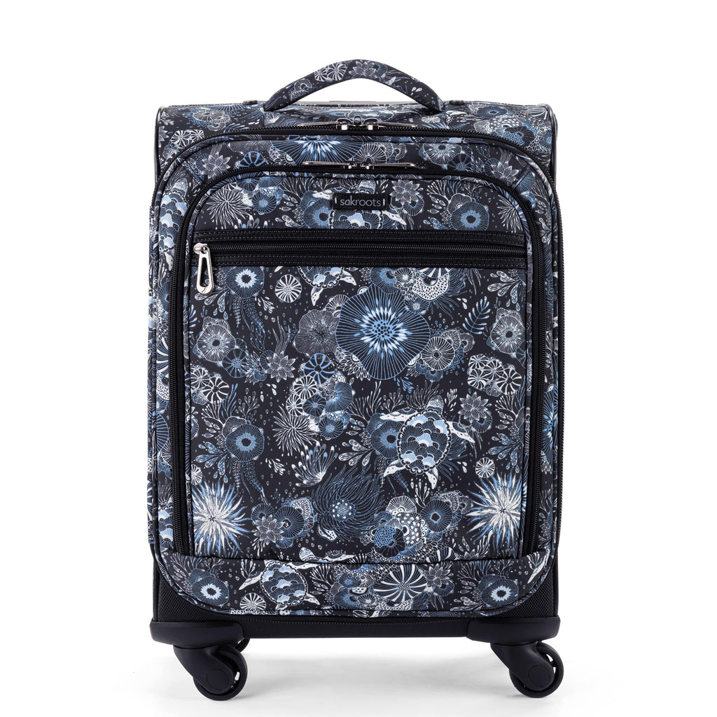 Sakroots On The Go 21" Spinner Luggage Bundle - EcoTwill - Midnight Seascape
