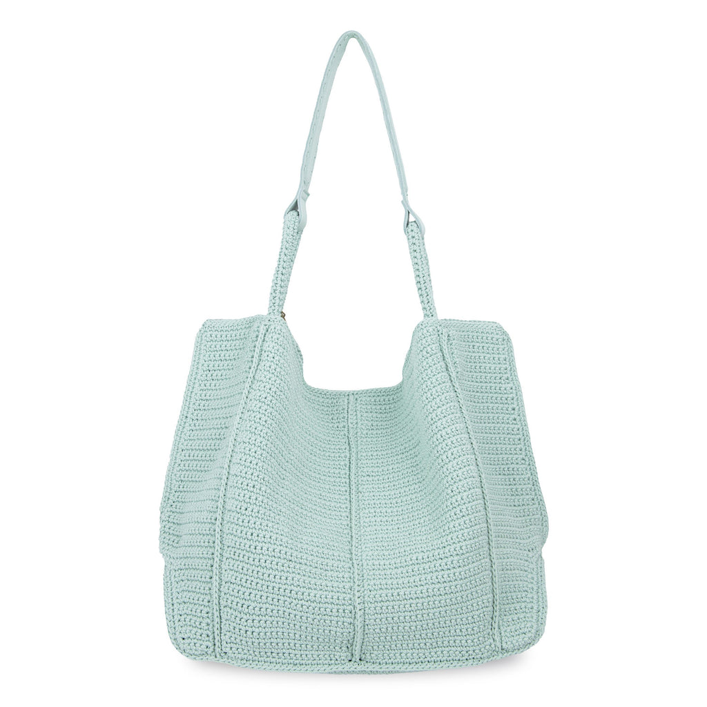 The Sak Los Feliz Large Tote - Hand Crochet - Aqua