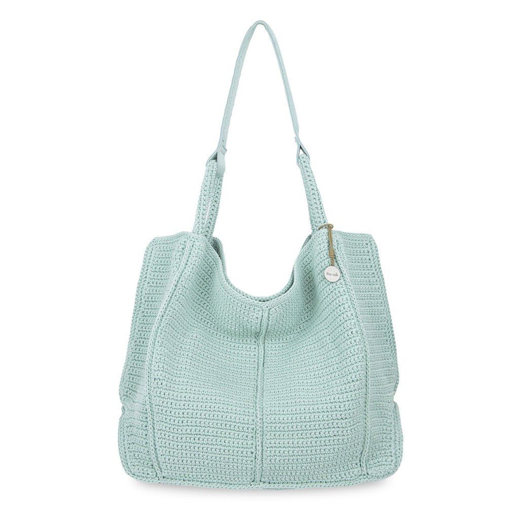 The Sak Los Feliz Large Tote - Hand Crochet - Aqua