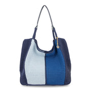 Los Feliz Large Tote - Hand Crochet - Ocean Block