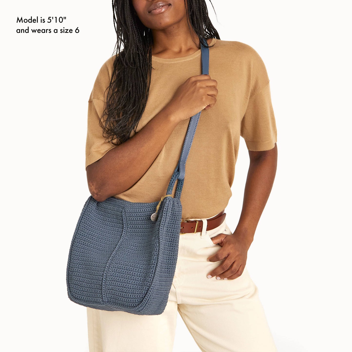 The Sak Los Feliz Slouchy Crossbody Crochet - |Maritime|