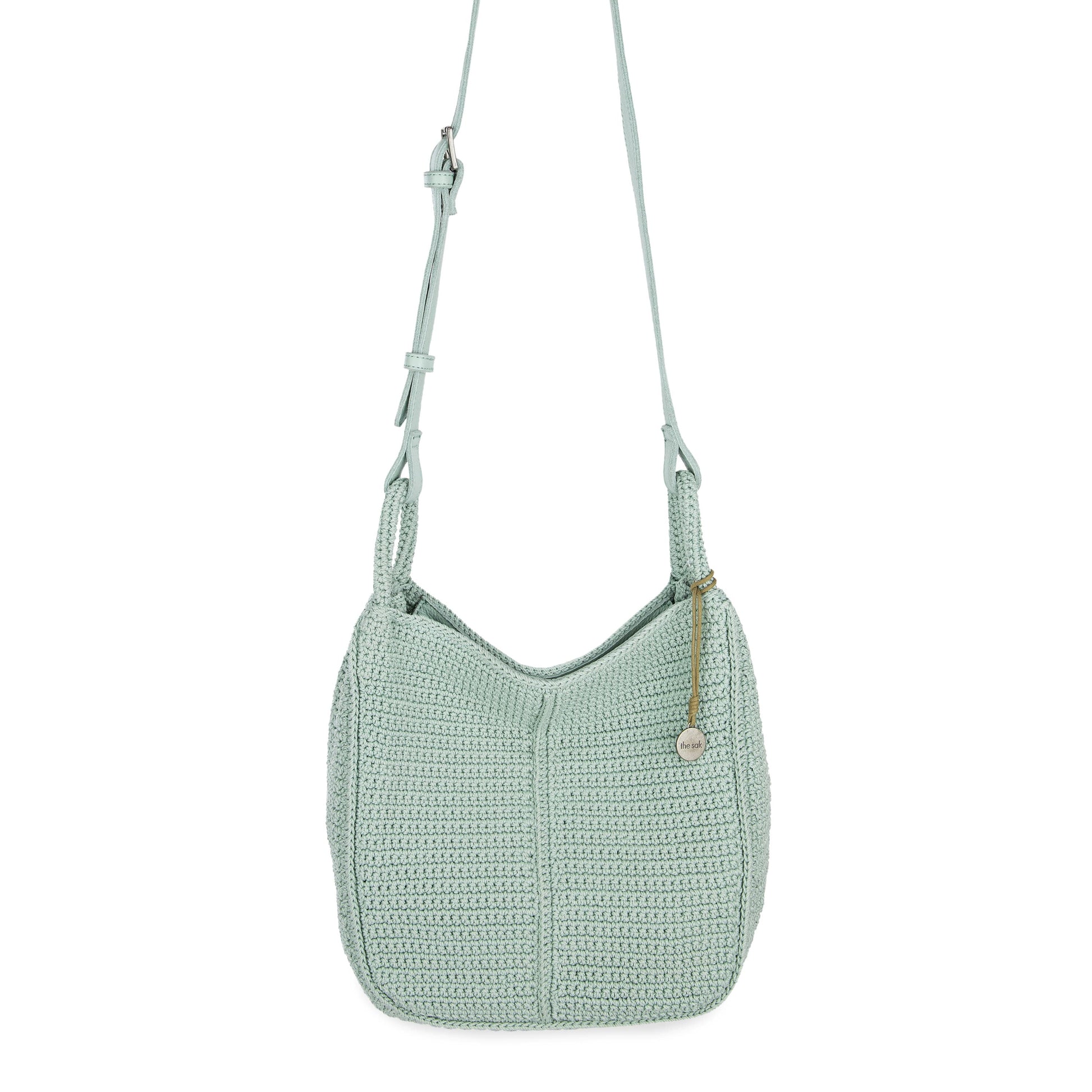 The Sak Los Feliz Slouchy Crossbody Crochet - |Aqua|
