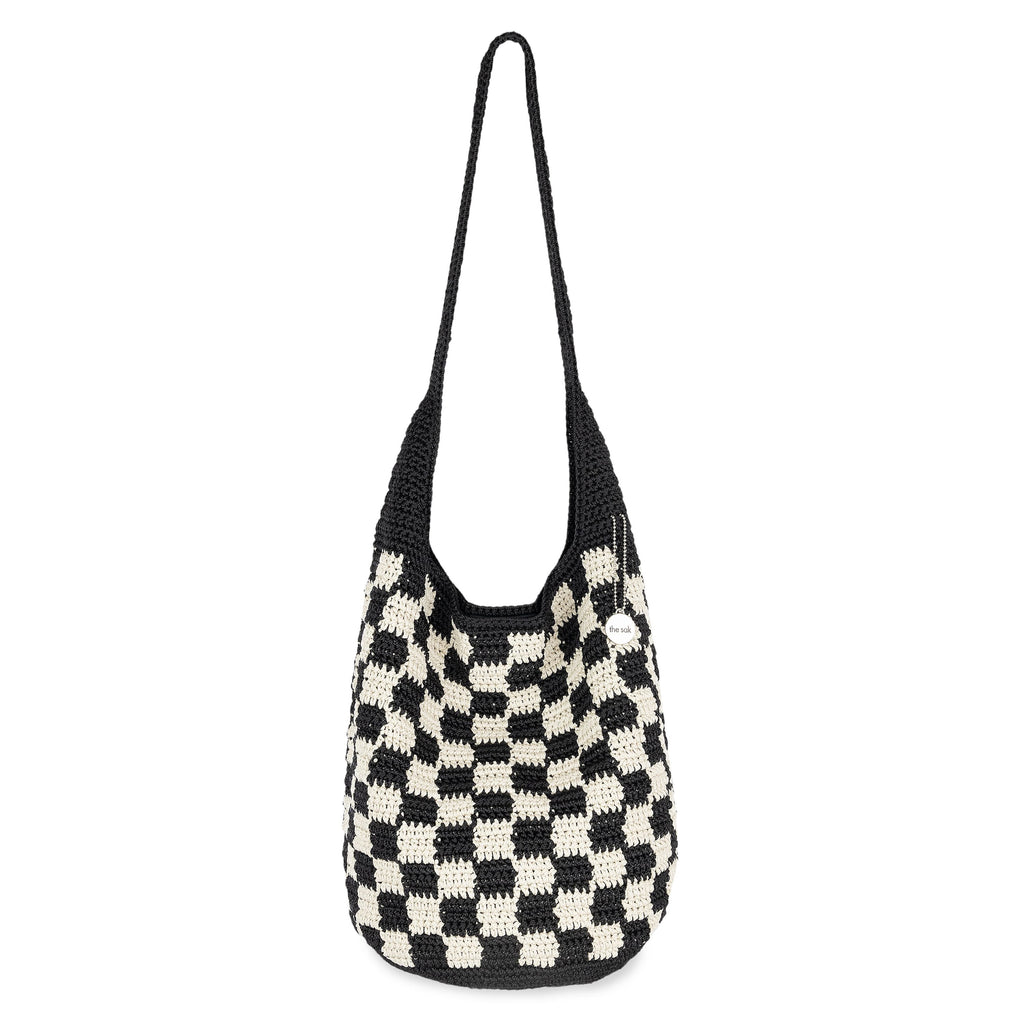 The Sak 120 Hobo - Hand Crochet - Black Check