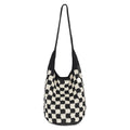 The Sak 120 Hobo - Hand Crochet - Black Check