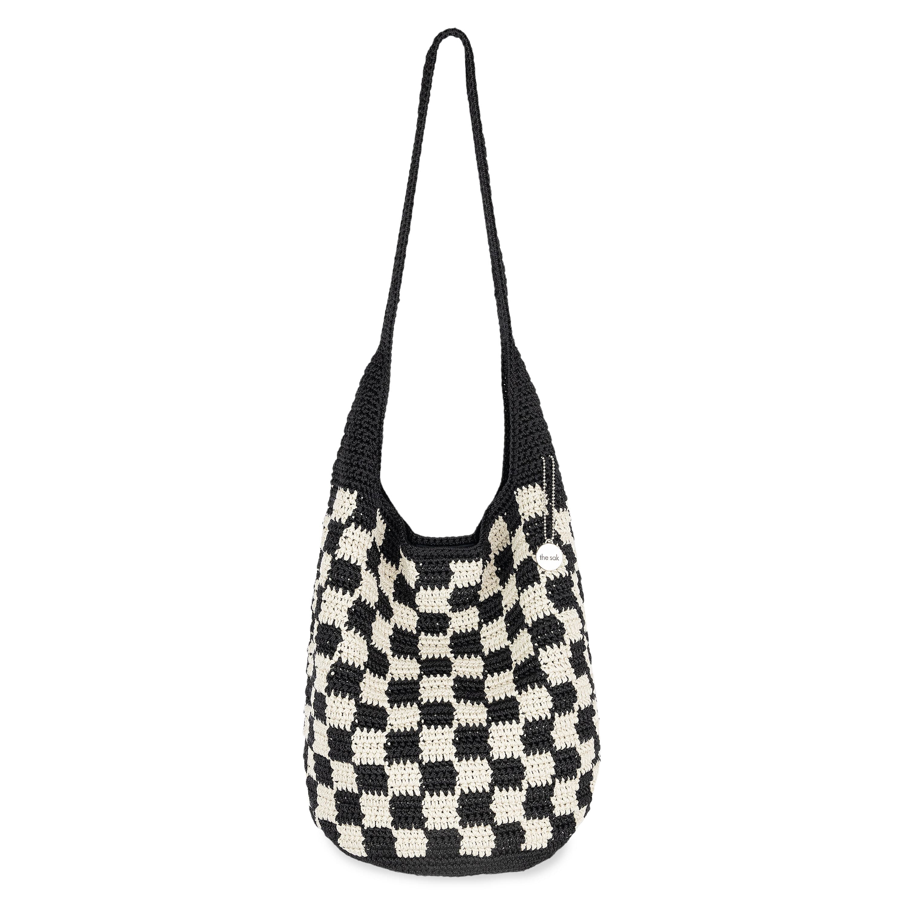 The Sak 120 Hobo - Hand Crochet - Black Check
