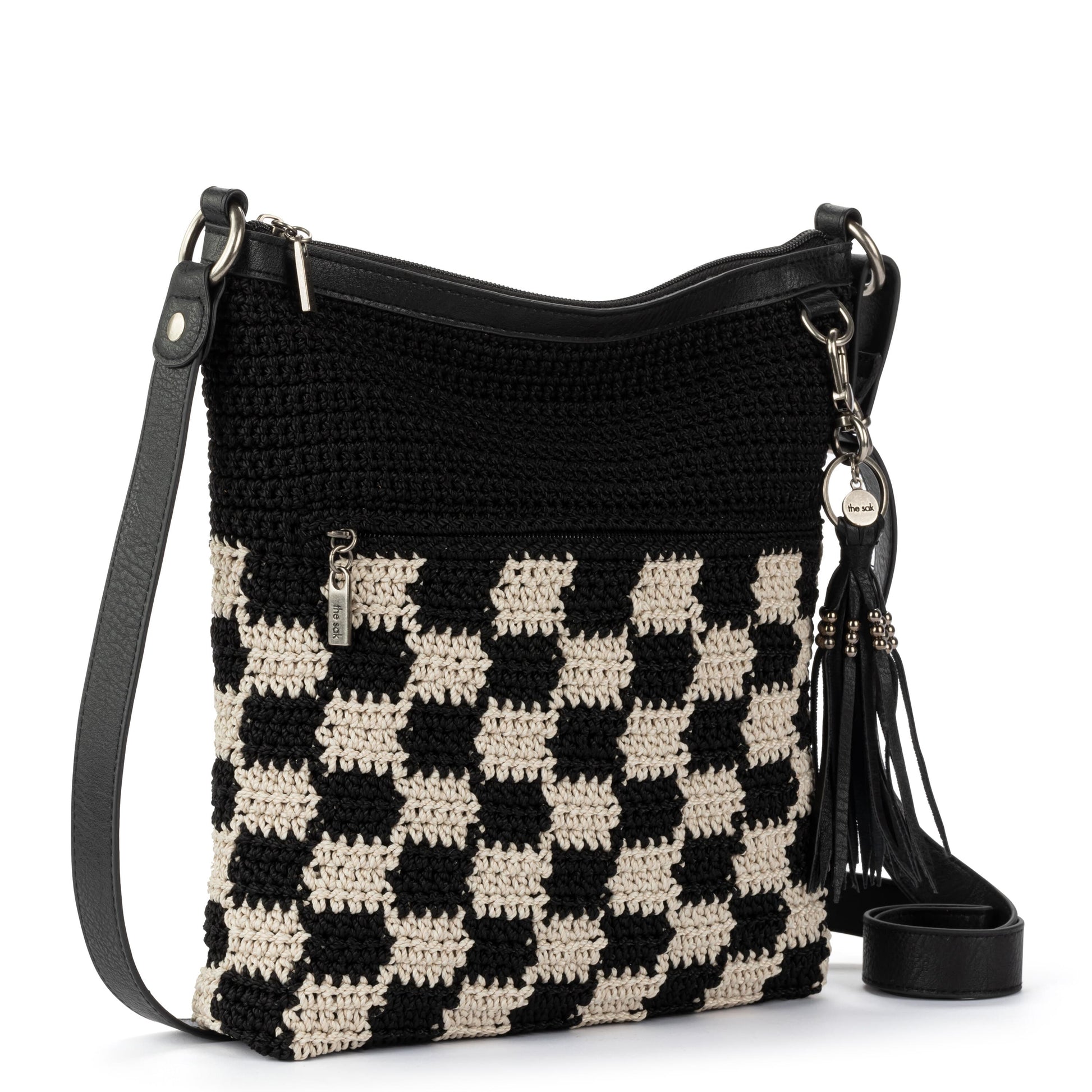 The Sak Lucia Crossbody Crochet - |Black Check|