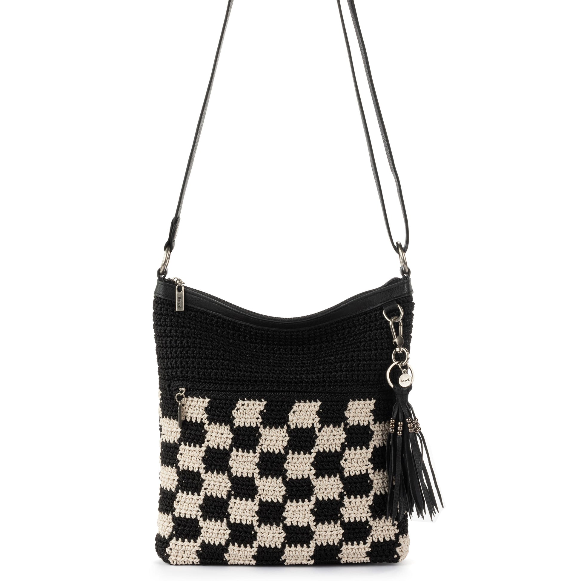 The Sak Lucia Crossbody Crochet - |Black Check|