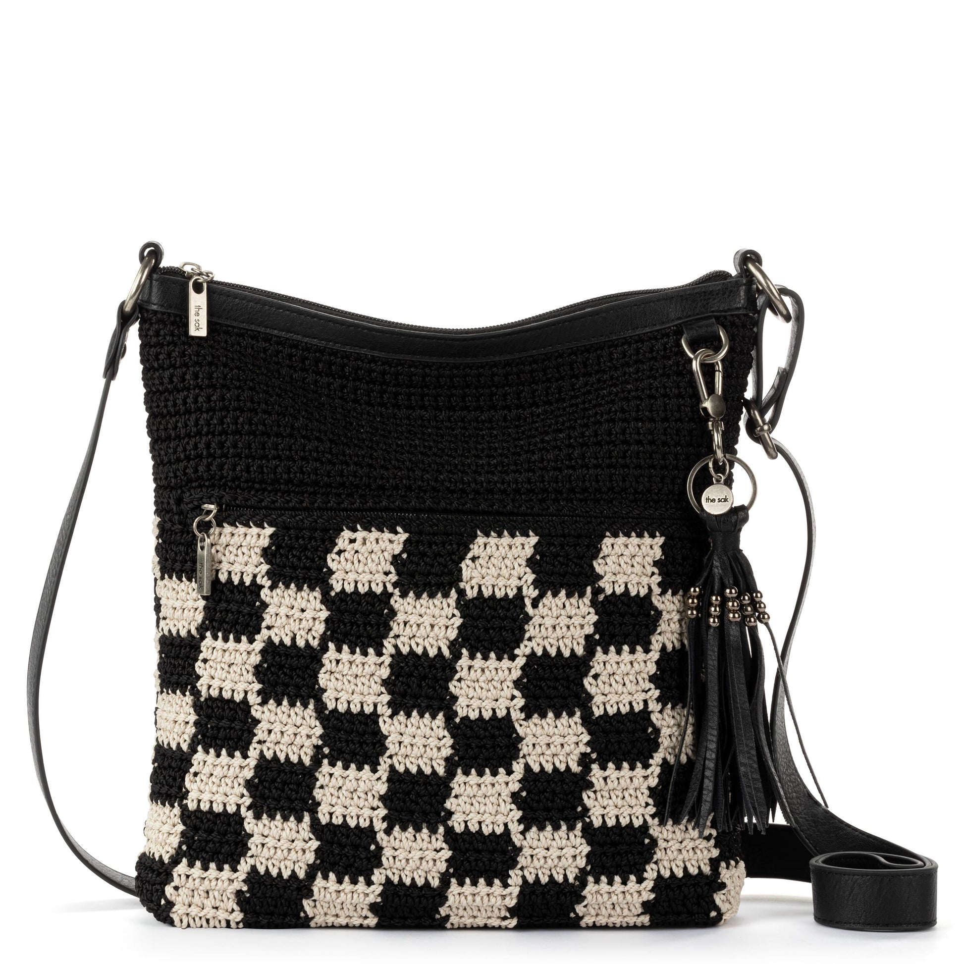 The Sak Lucia Crossbody Crochet - |Black Check|