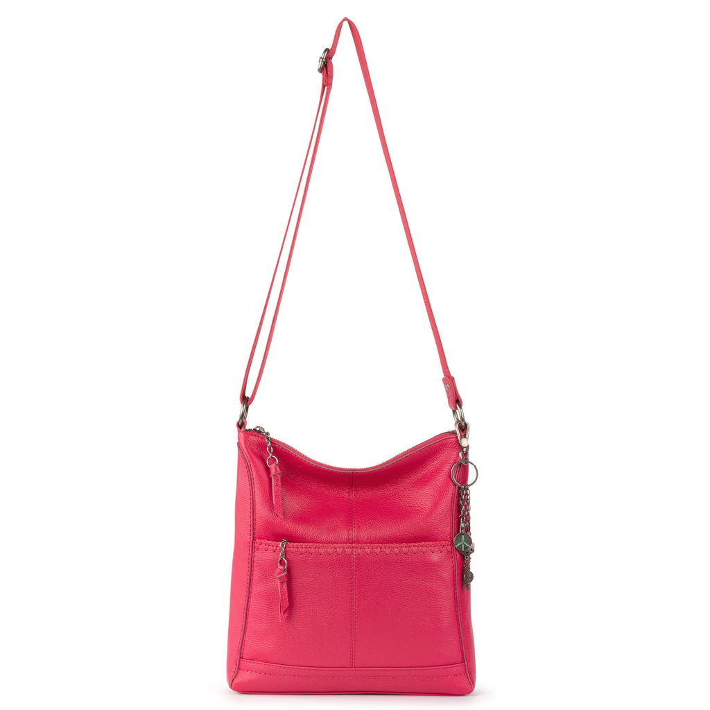 The Sak Lucia Crossbody - Leather - Magenta Stitch