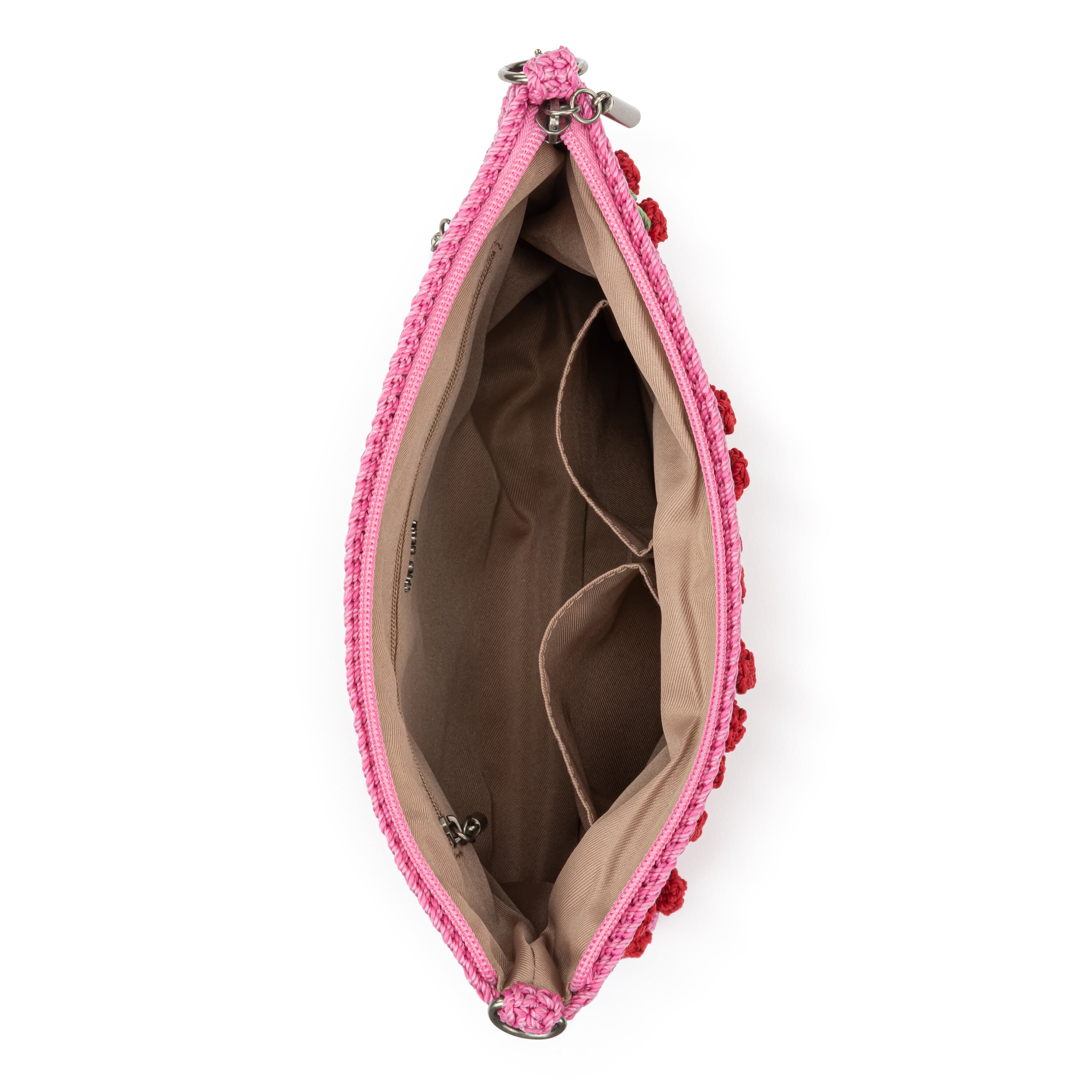 The Sak Lumi Crossbody - Hand Crochet - Pink Cherries