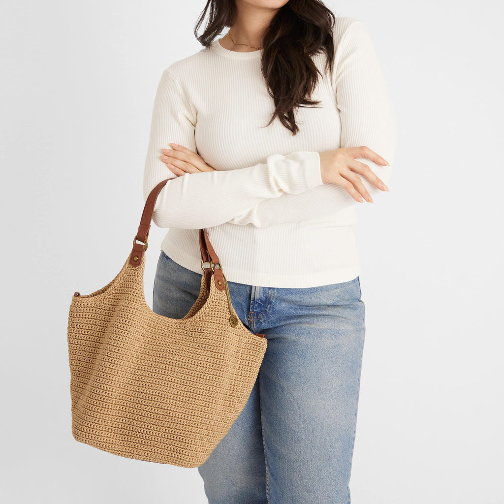 The Sak Roma Shopper - Hand Crochet - Bamboo