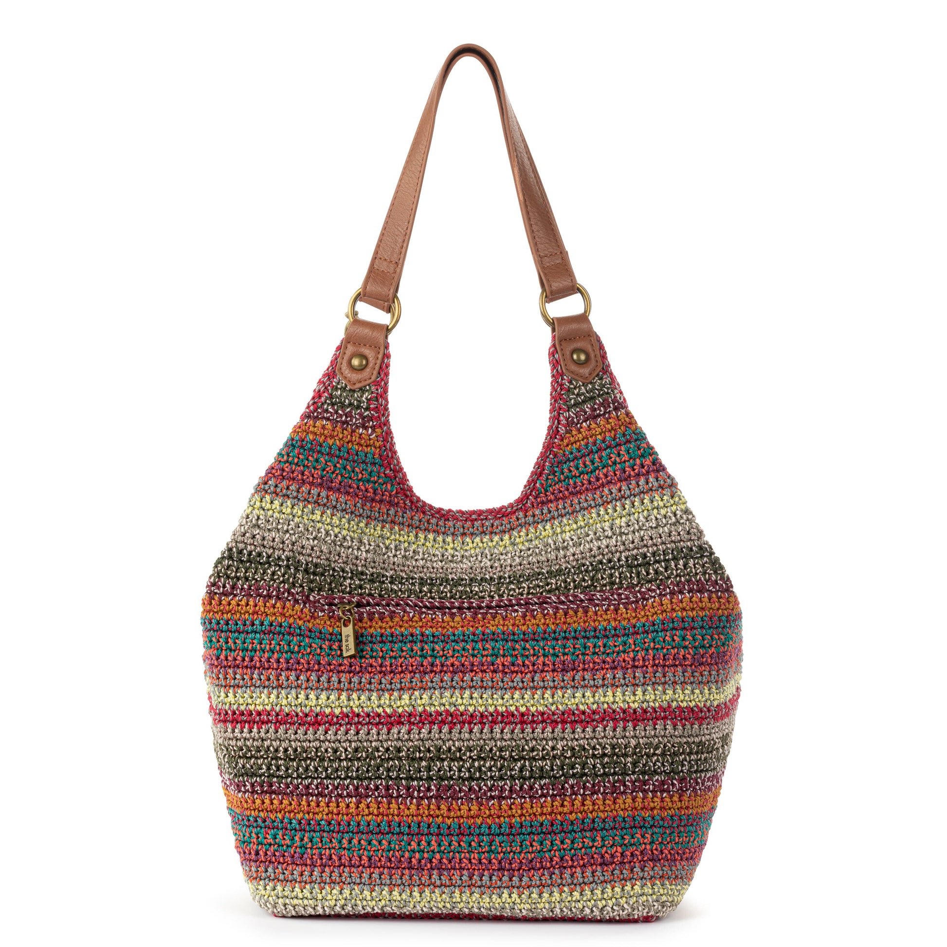 The Sak Roma Shopper Crochet - |Sunset Stripe|